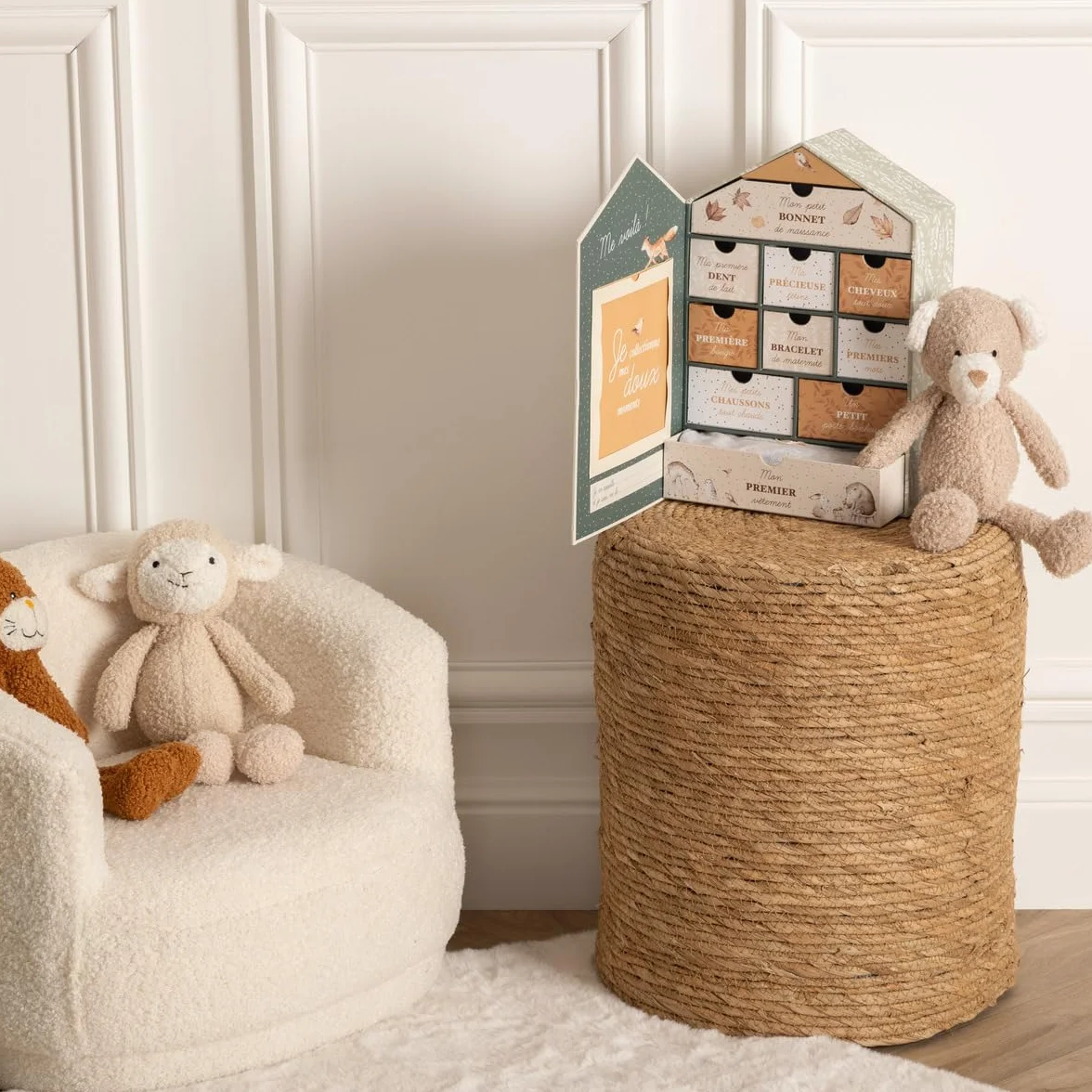 Atmosphera Coffret de Naissance Maison Forêt H30-5 cm
