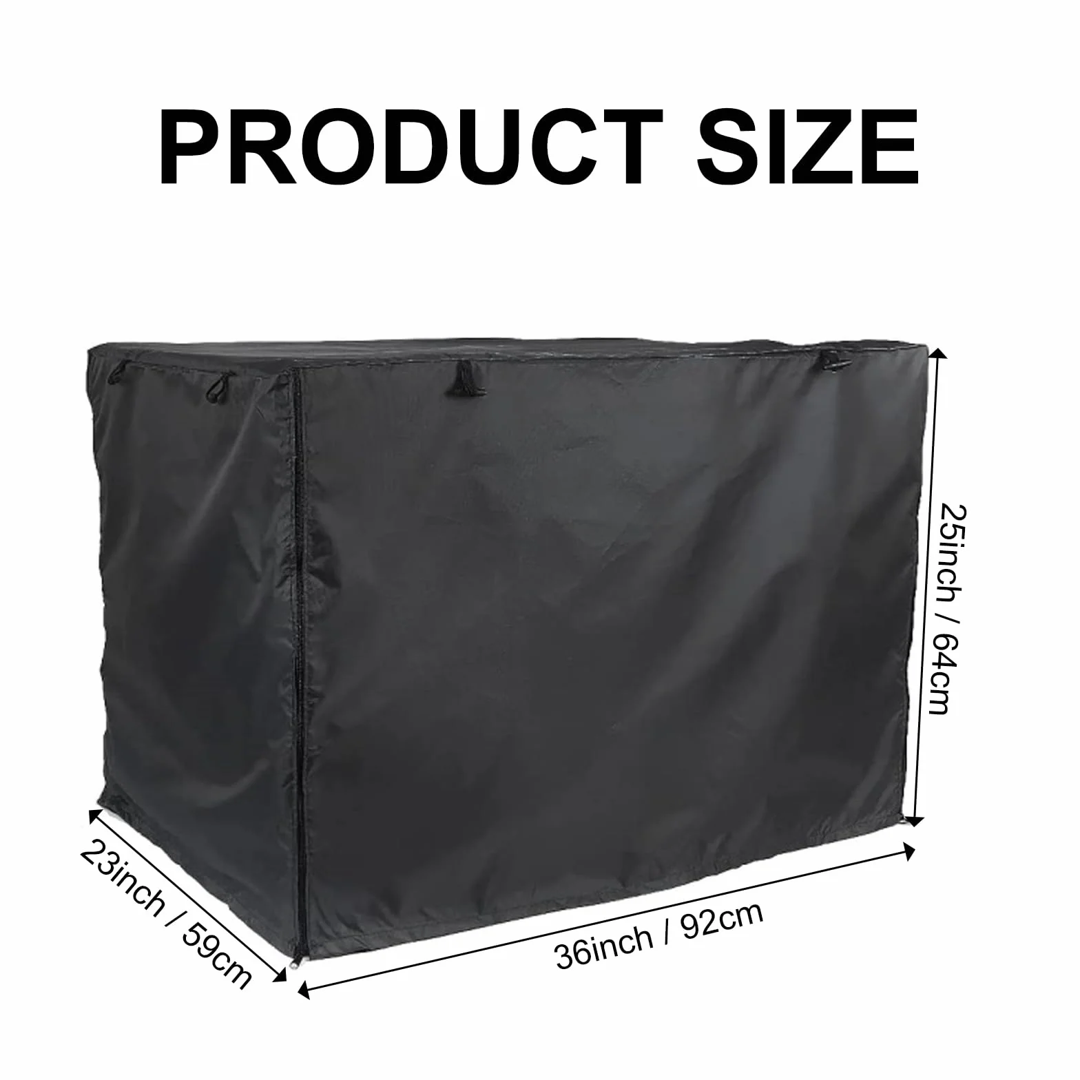 Housse de Cage Chien étanche 36 Pouces Tissu Oxford 210D Double Porte résistant au Froid et aux UV