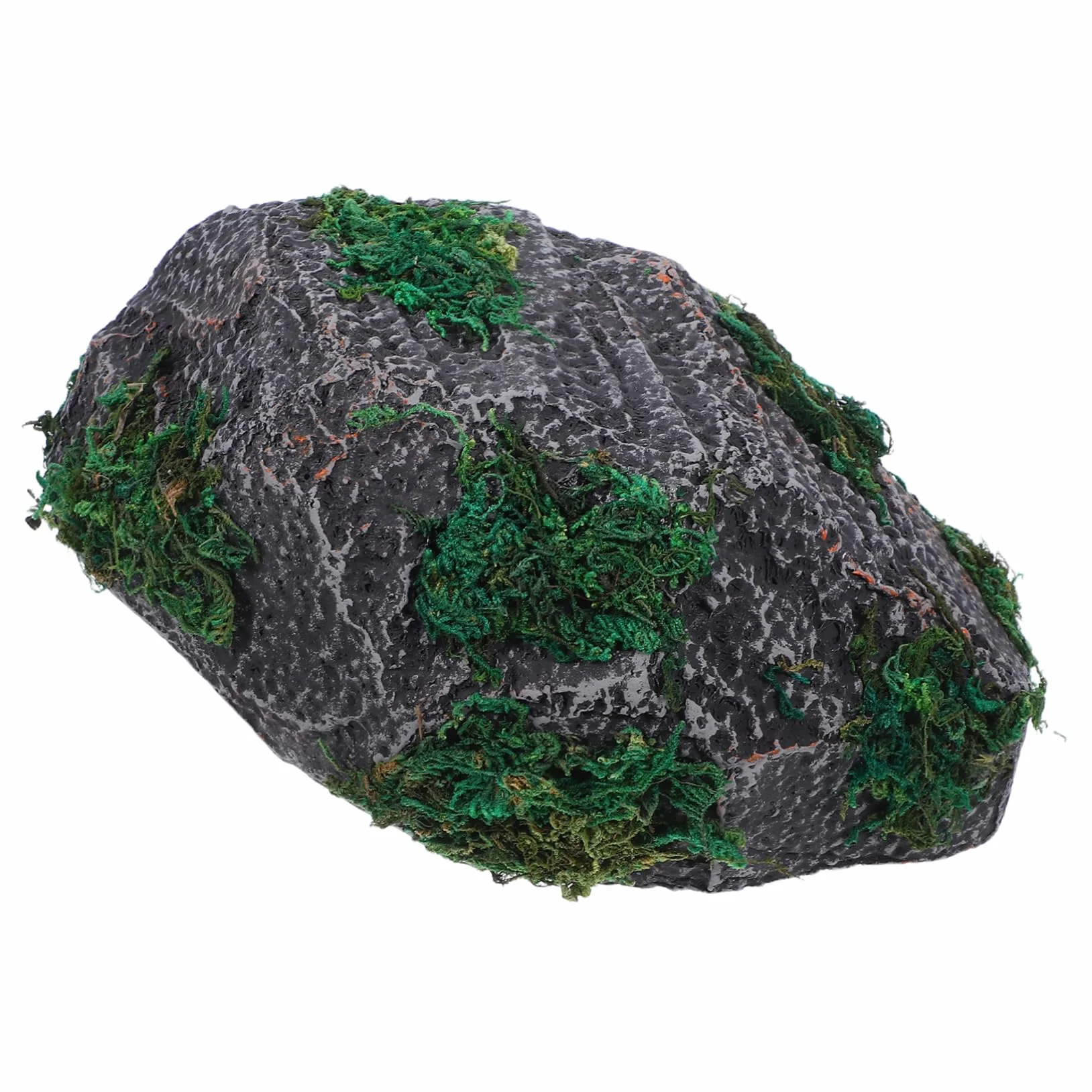 Faux Rocher Décoratif Mousse pour Aquarium Terrarium Reptile Cachette Tortue