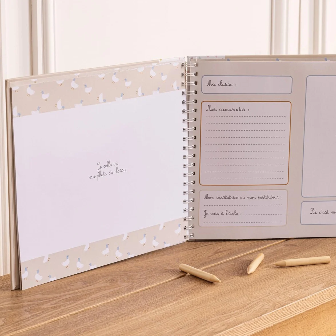 Atmosphera Album Photo de Classe 15 Photos Beige