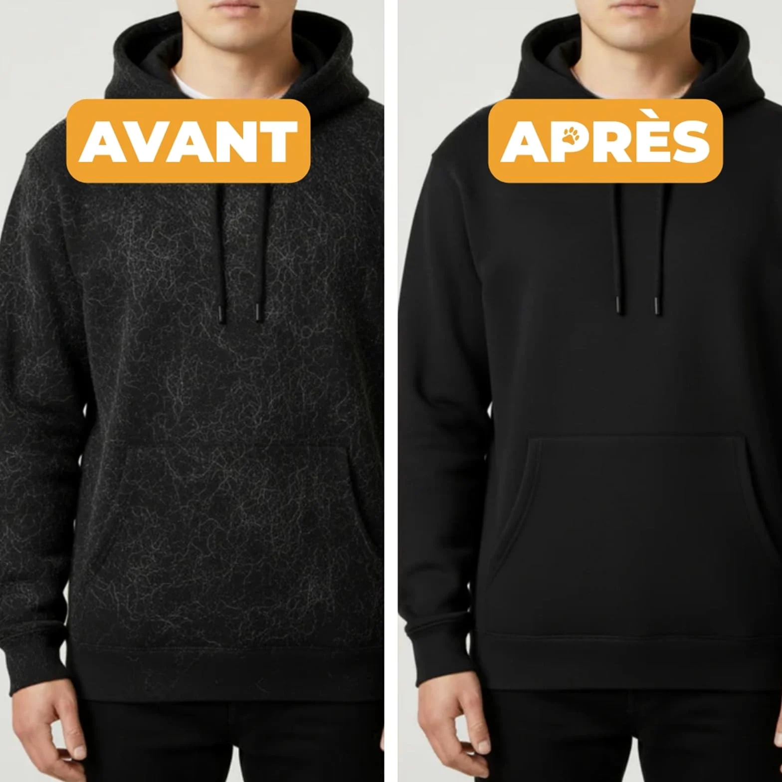 Pawlet Gant Anti-Poils Réutilisable & Écologique Double Face pour toilettage des Animaux, Gants de toilettage pour Nettoyer, peigner et coiffer Les Animaux