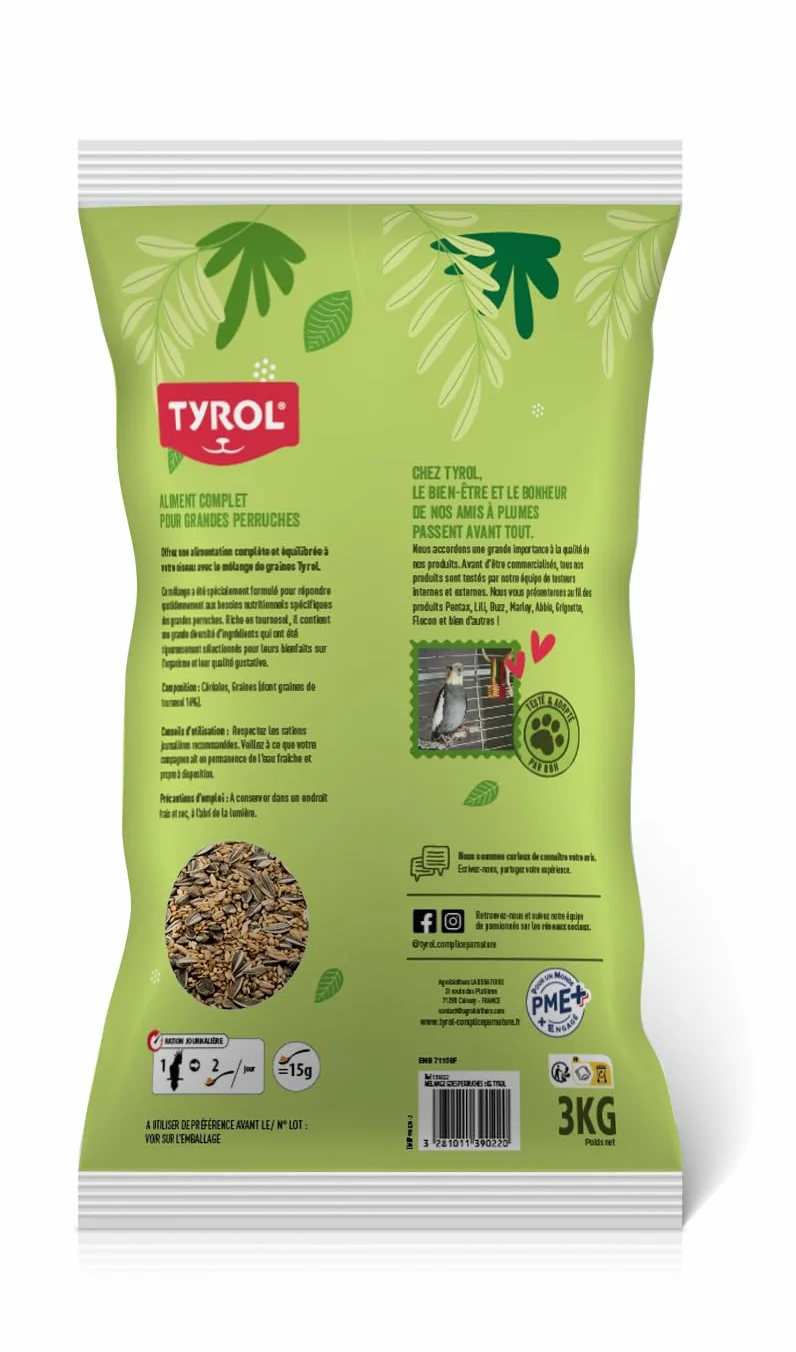 Tyrol Melange GDES PERRUCHES 3KG