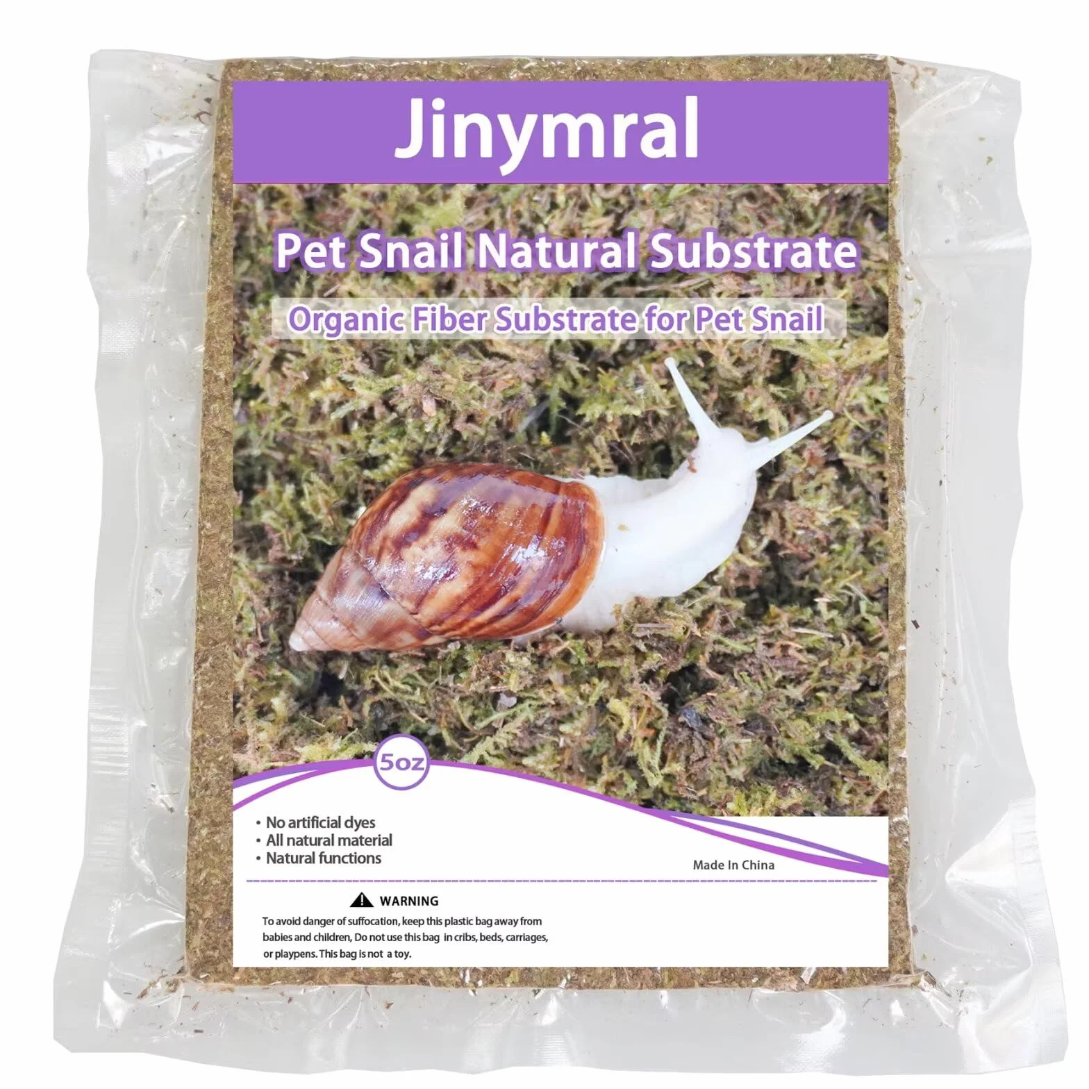 Substrat d'escargot 141,7 g pour terrarium
