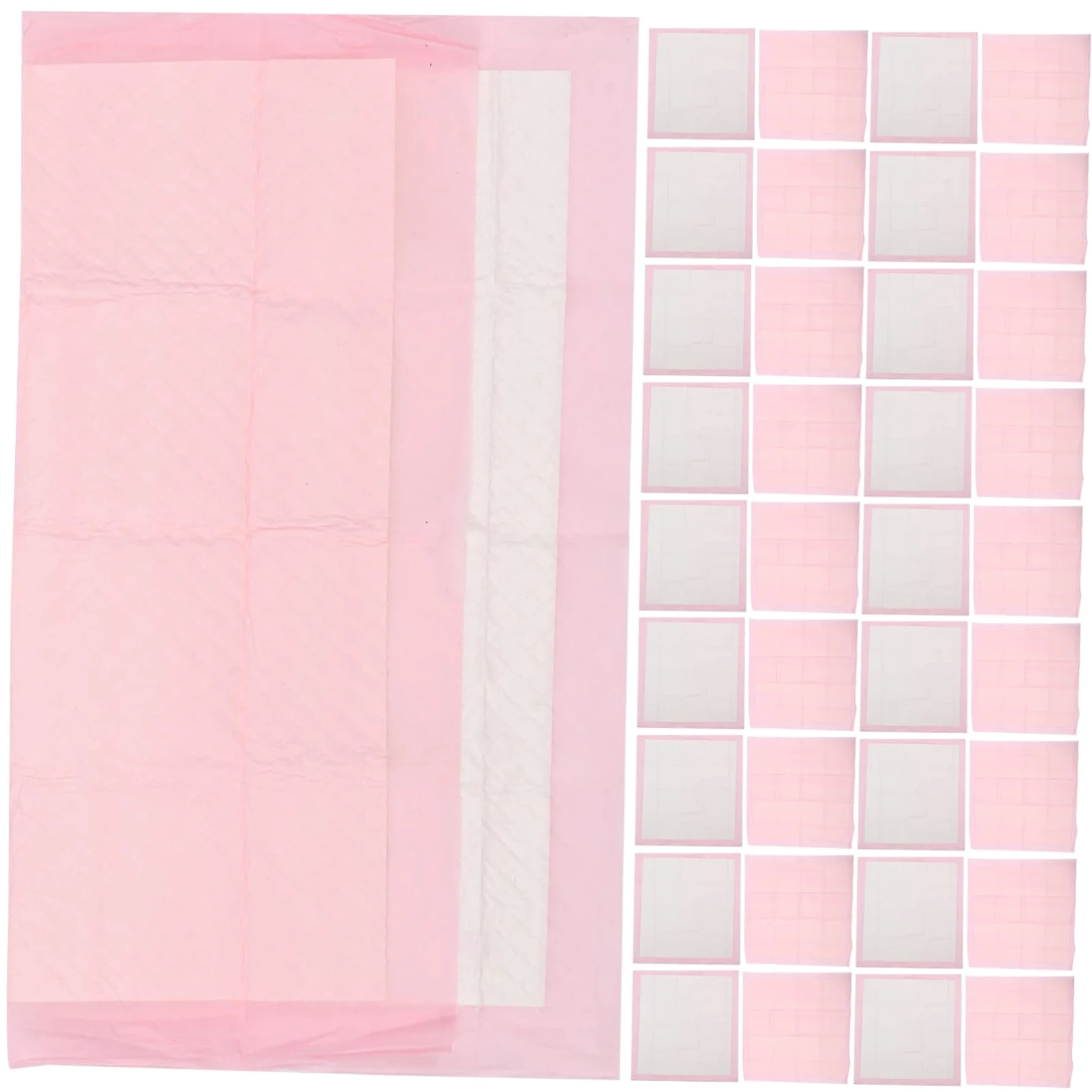 Alèses D'entraînement Épaisses pour Chien, 40 Pièces, 60x60 Cm | Non-tissé Rose, Très Absorbantes, Usage Extérieur et Cage pour Animaux, Format 1 Paquet