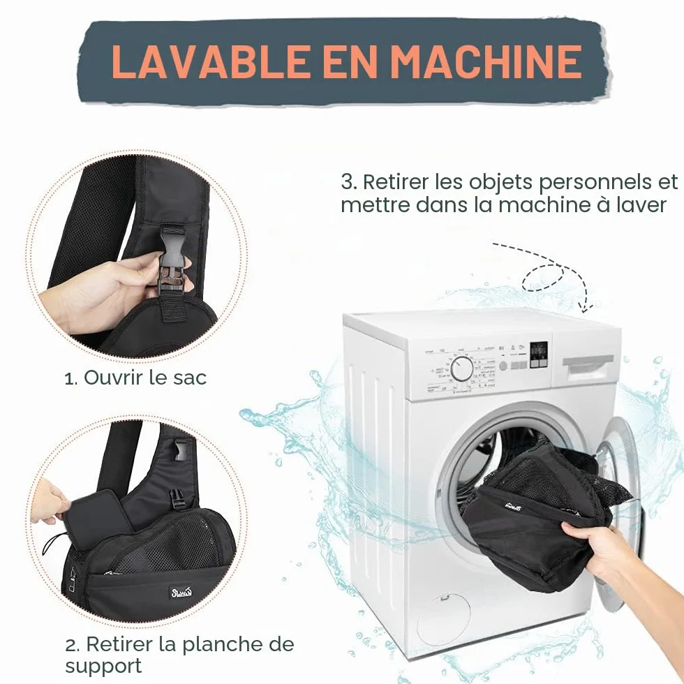 Sac Transport pour Chien, Chiot Sac Bandoulière Voyage avec Sangle Rembourrée Réglable et Maille Respirante
