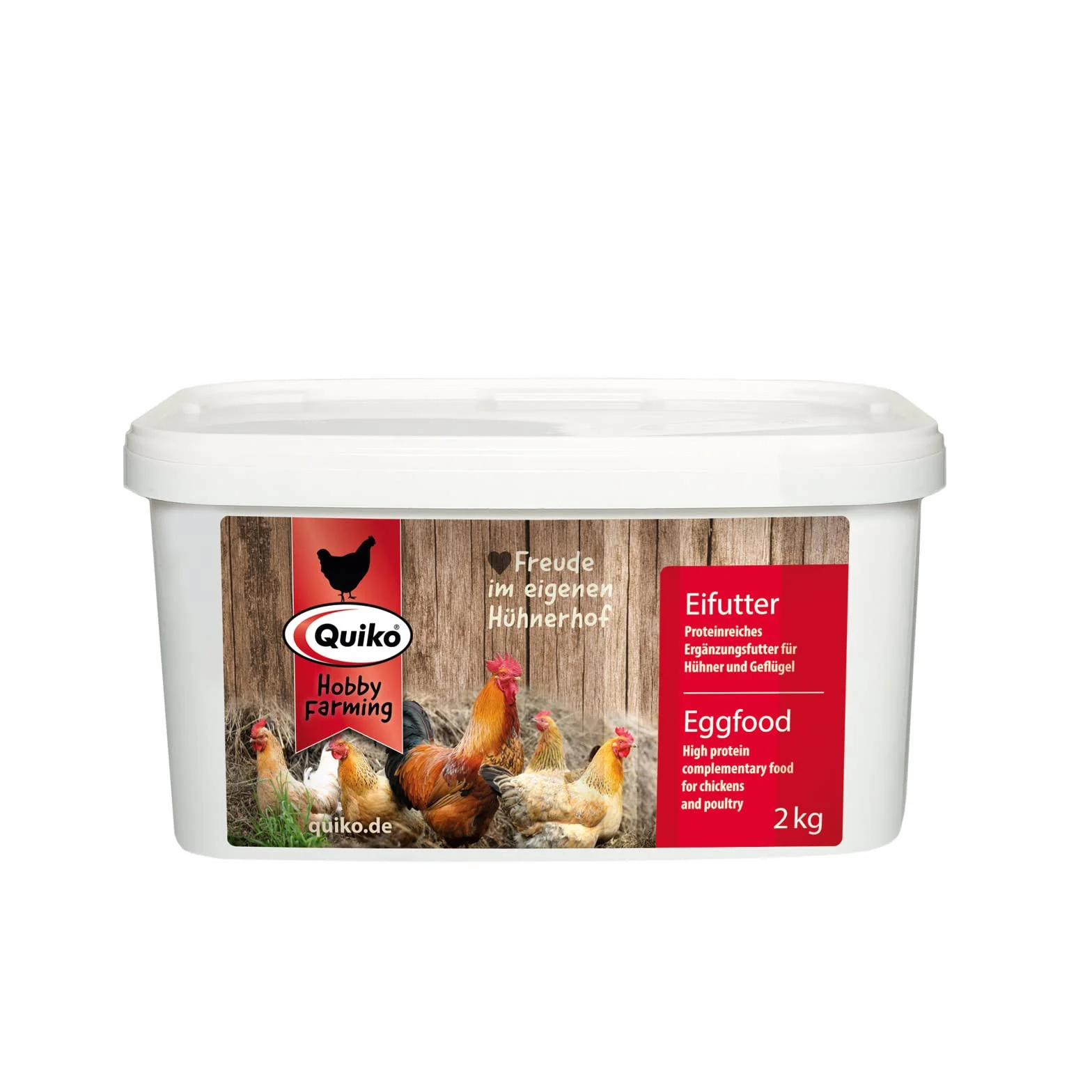 Quiko Hobby Farming Nourriture à Base d'oeufs 2kg pour Poules, cailles & Volailles