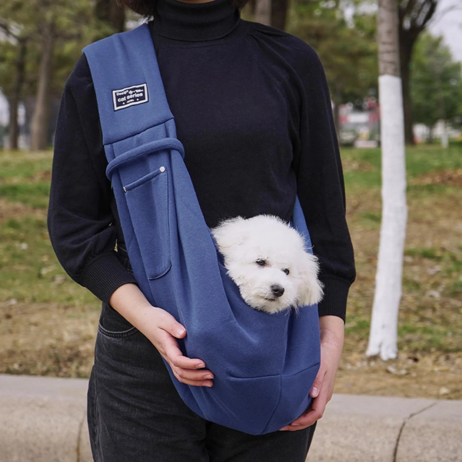 Sac de transport pour chien jusqu'à 7,5 kg, sac à bandoulière pour petits chiens