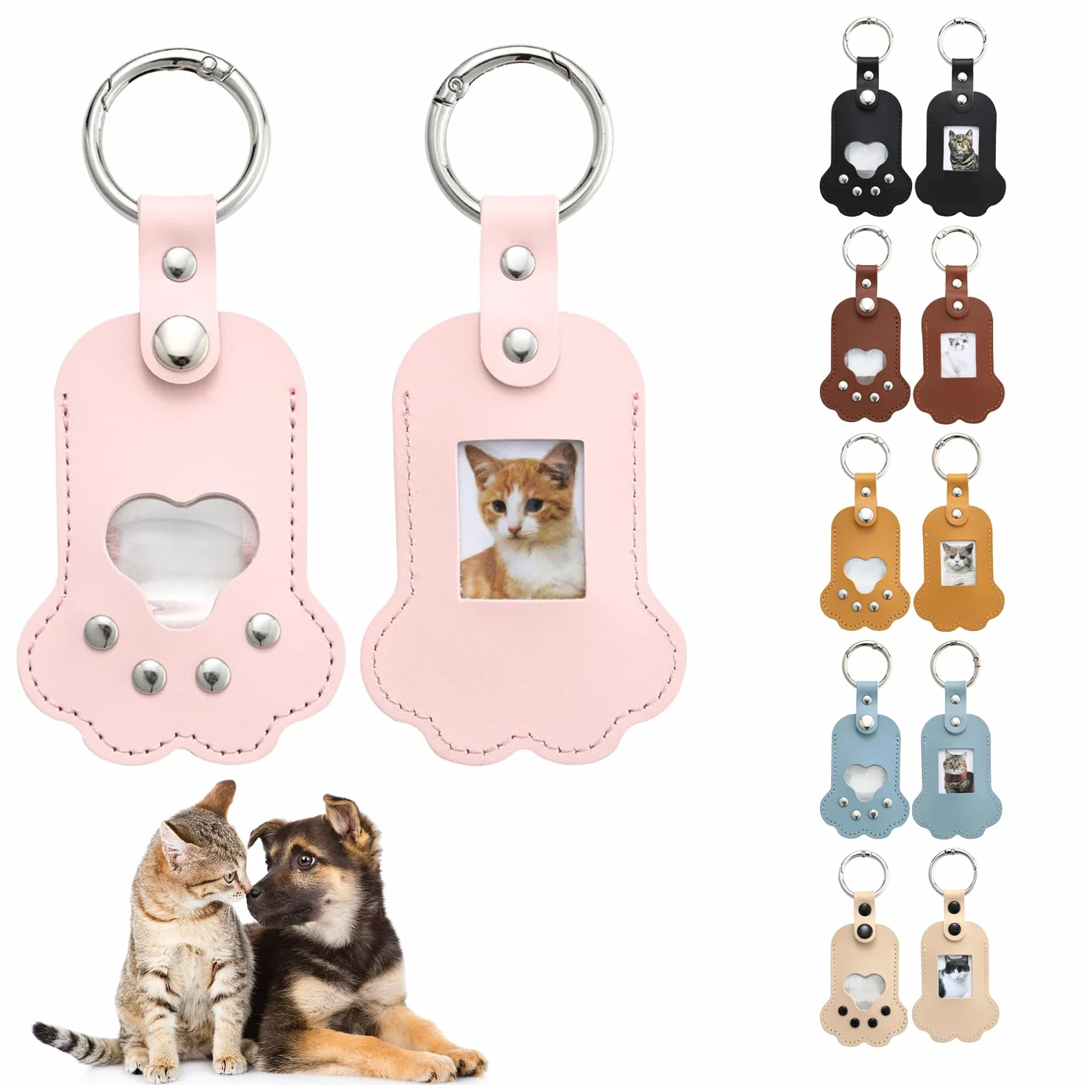 Boîte à souvenirs personnalisée pour poils d'animaux, souvenir chien décédé, collection commémorative (Rose)