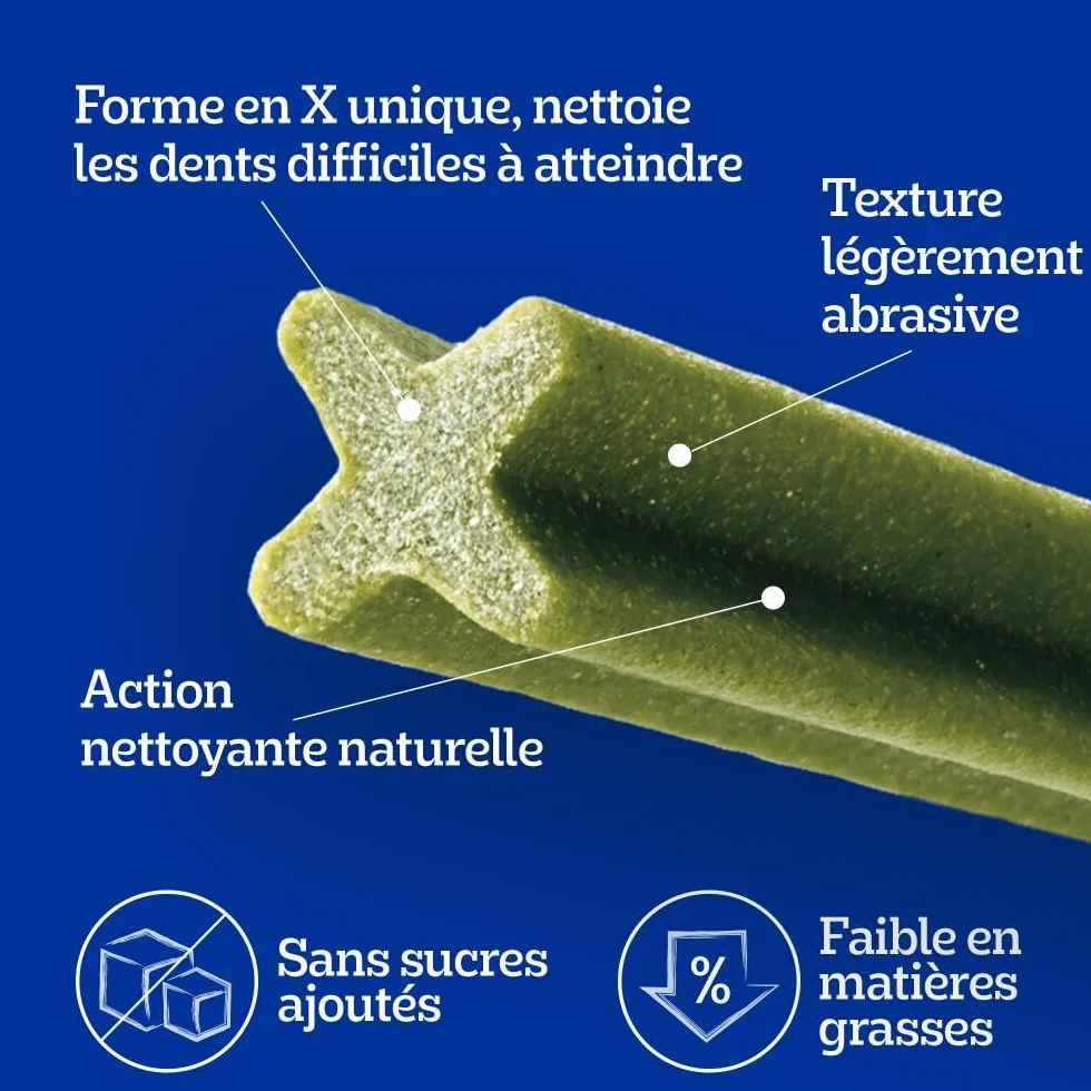 Pedigree DentaStix Daily Fresh Bâtonnets à mâcher pour Grand Chien 10 sachets de 7 Sticks