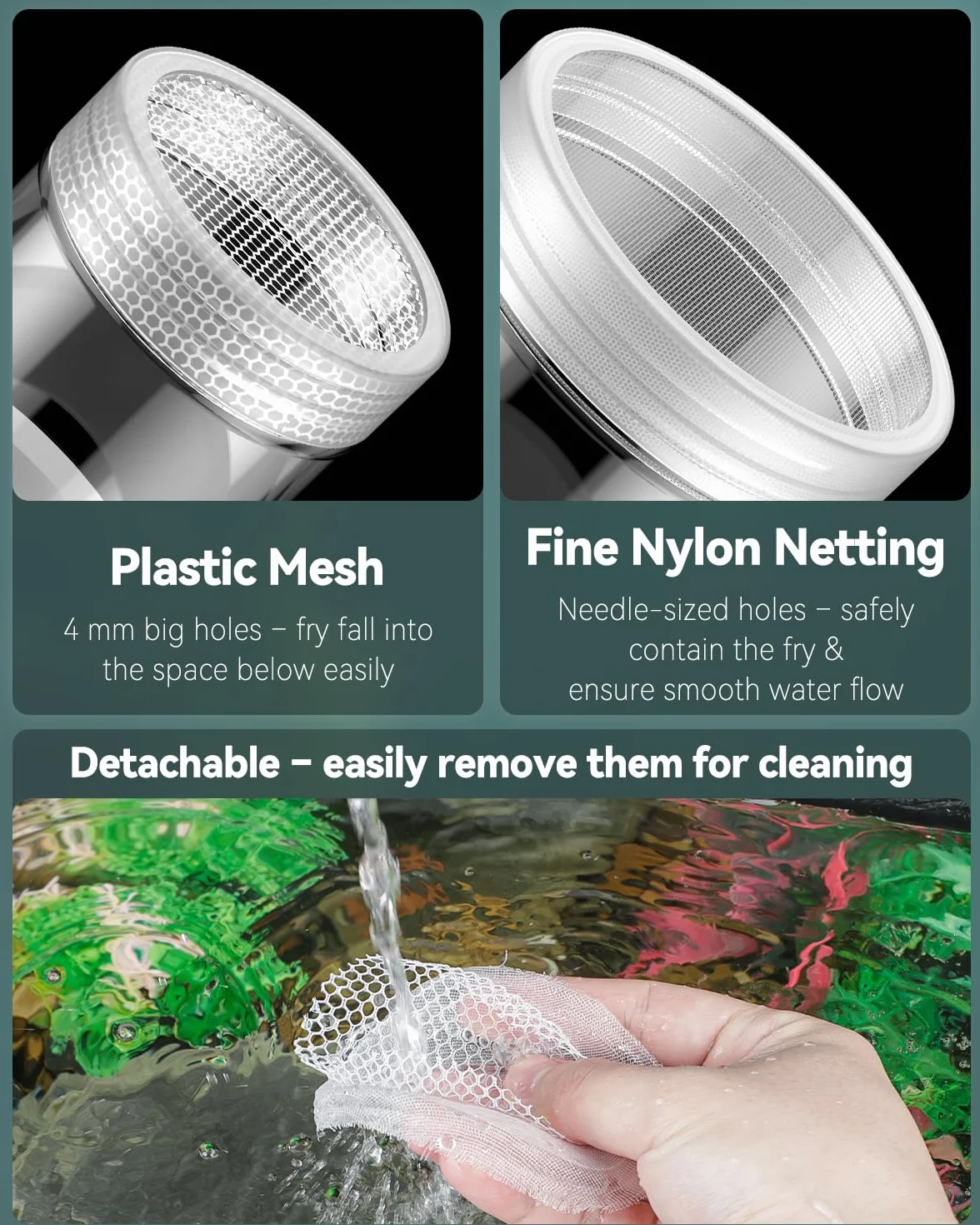 Pawfly Boîte d'élevage pour Aquarium Flottante Reproduction Guppys Séparateur Alevins Incubateur Plastique Crevettes Betta Poisson-Clown Moyen