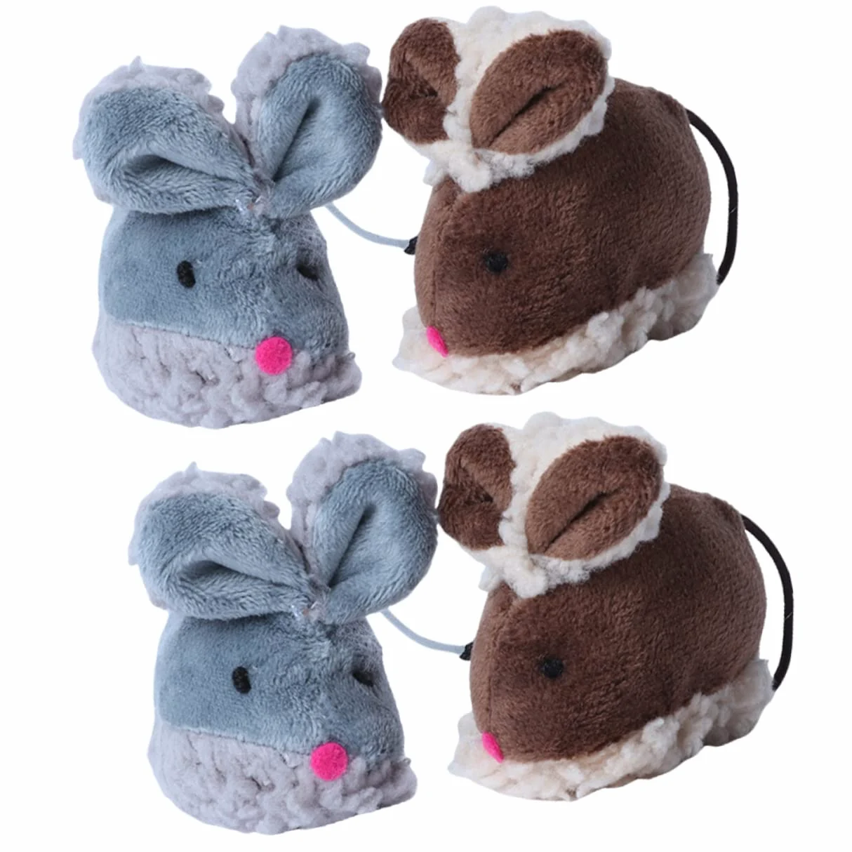 POPETPOP 16pièces Jouets pour Chats Forme De Souris Jouets Interactifs pour Chats Intérieur Stimule Instinct De Chasse Favorise Exercice Animaux De Compagnie