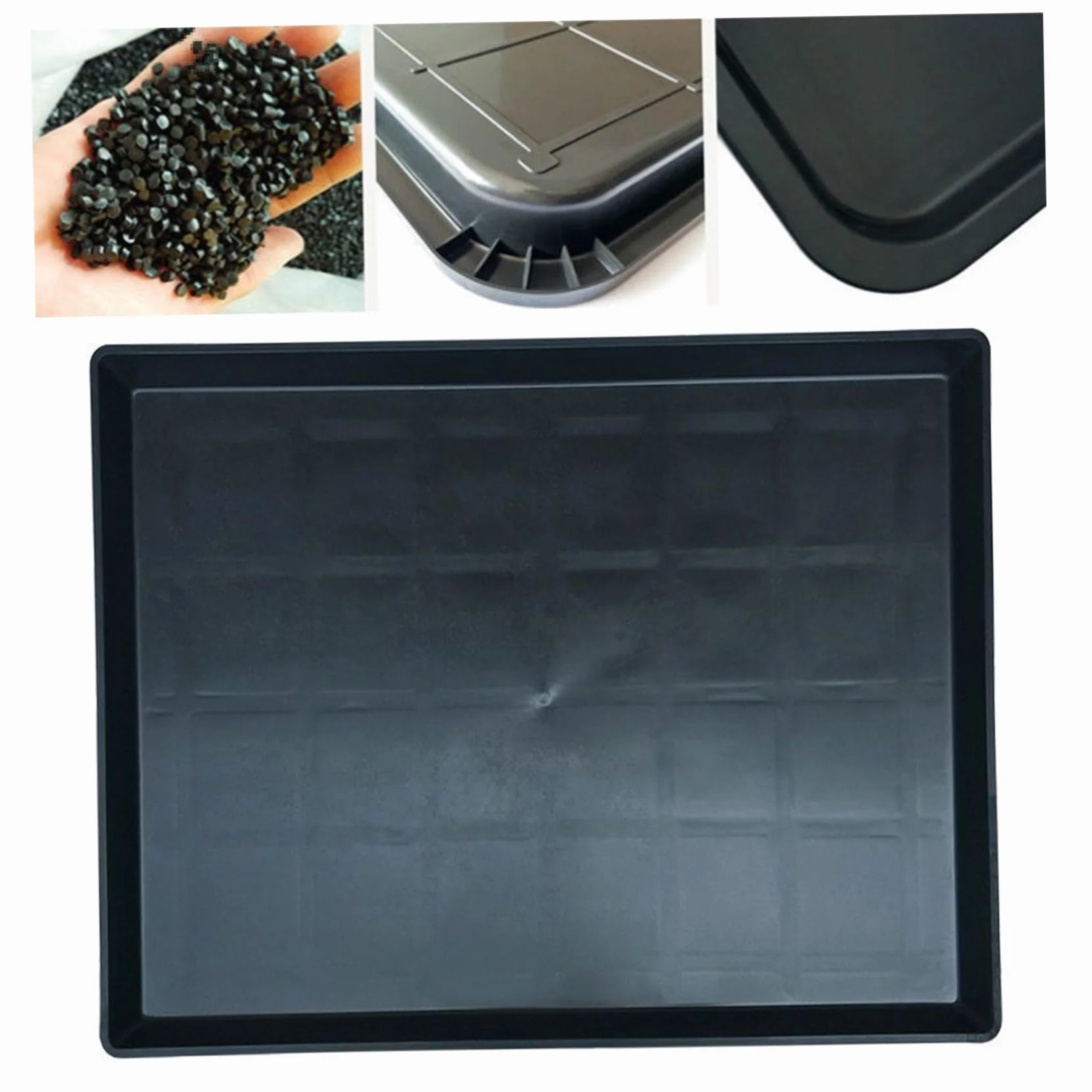 Jorzer Plate de Caisse de Chien Black Remplacement Poule Base en Plastique Plateau pour Cage Cage pour Chiens Nettoyage pour Cages pour Animaux Cates Chénlelles Chiens 23, 03 x 16, 26 x 1, 18 Pouce