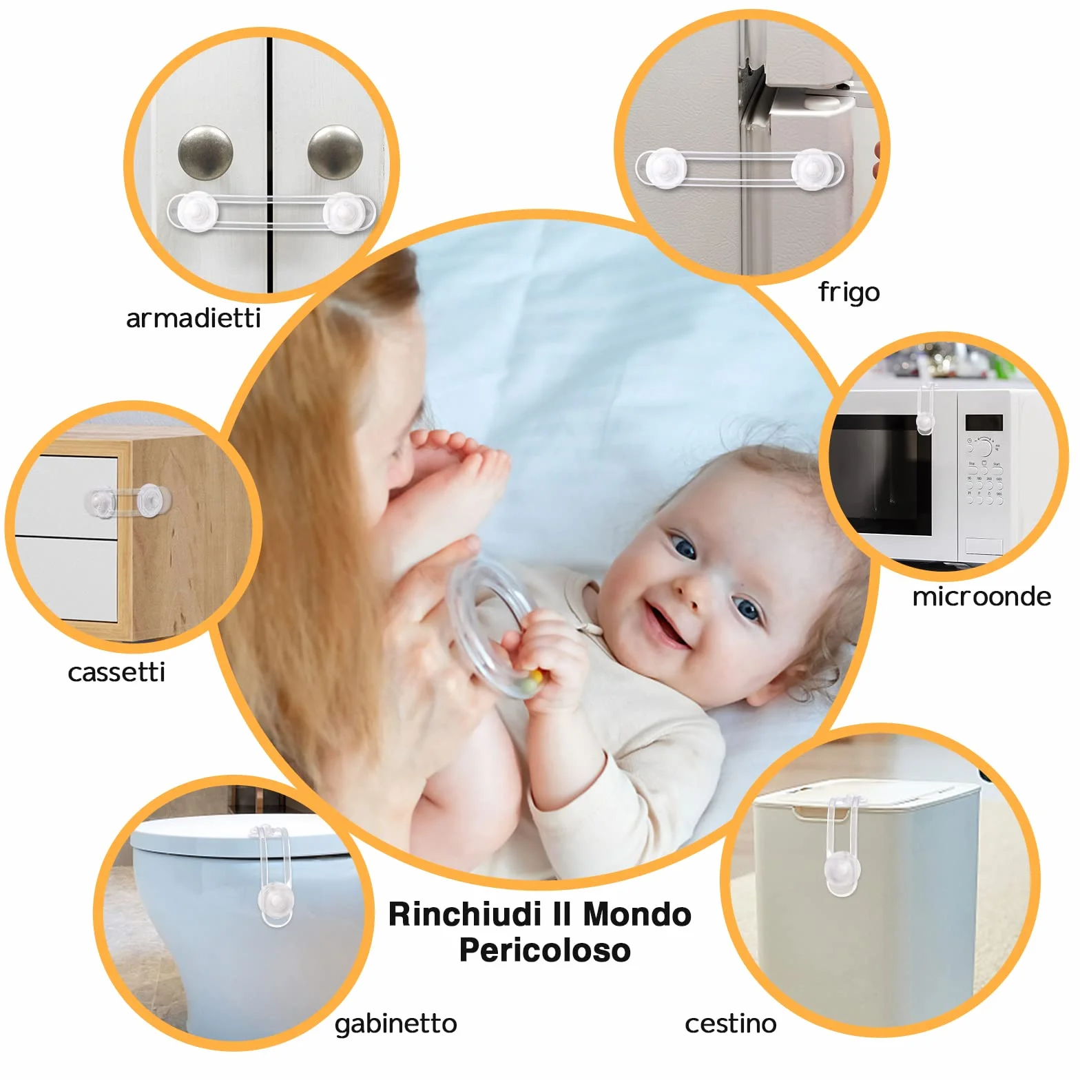 Vinabo Bloc Placard Bebe 4k Securite Bebe Serrures Enfant Tiroirs Fridge Protection Securite Domestique 12 Pieces