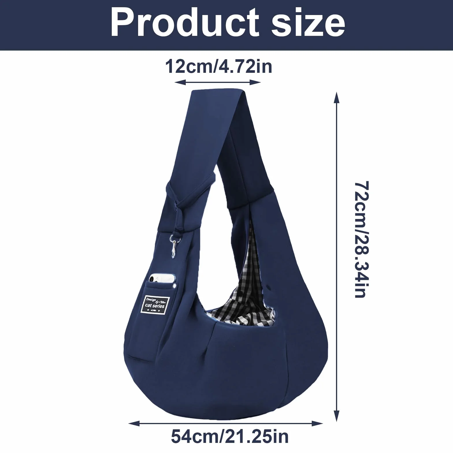 Sac de transport pour chien jusqu'à 7,5 kg, sac à bandoulière pour petits chiens