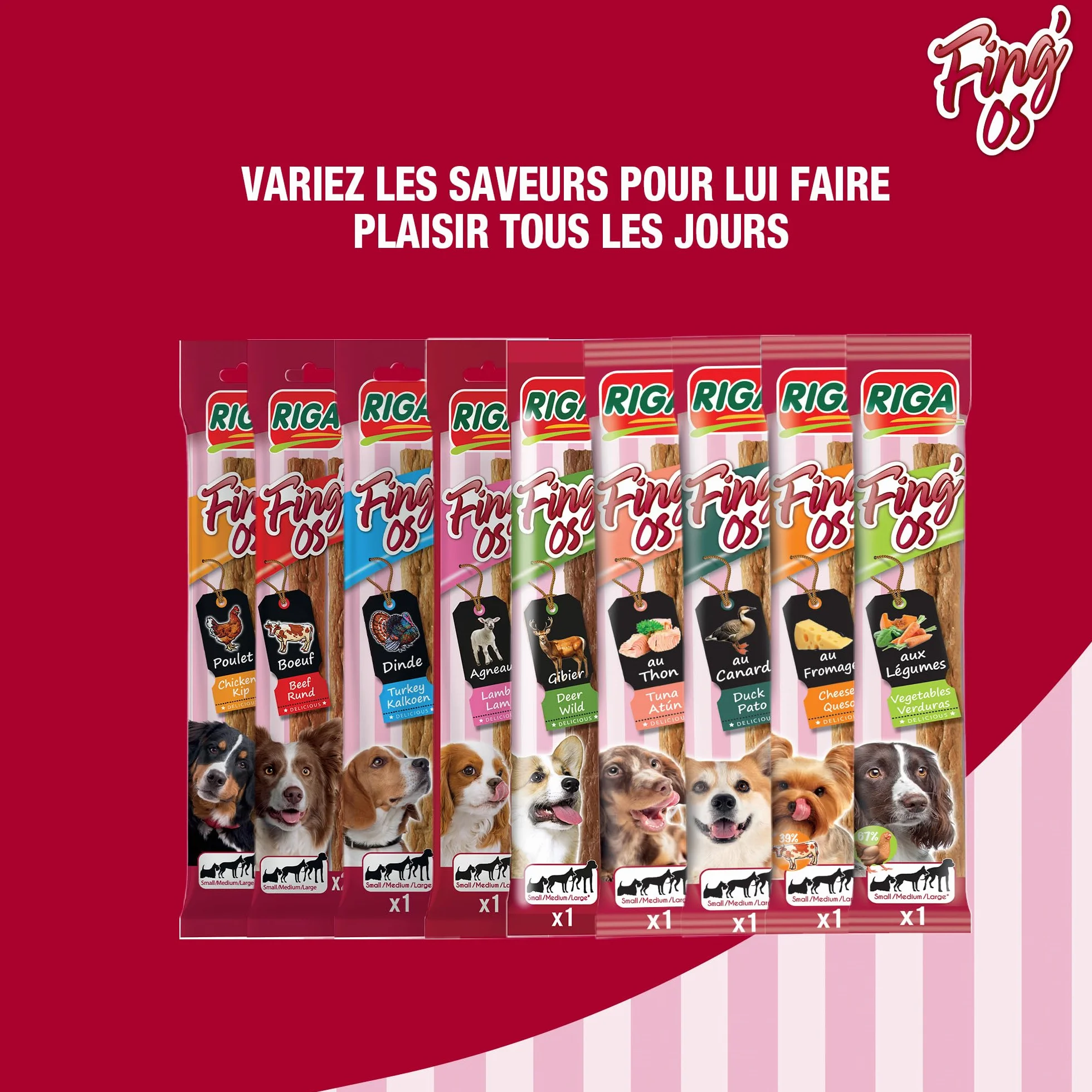 Jappy Tendre Stick Canard Friandise Chien Riche en Canard sans Sucre Ajouté 1 x 12g