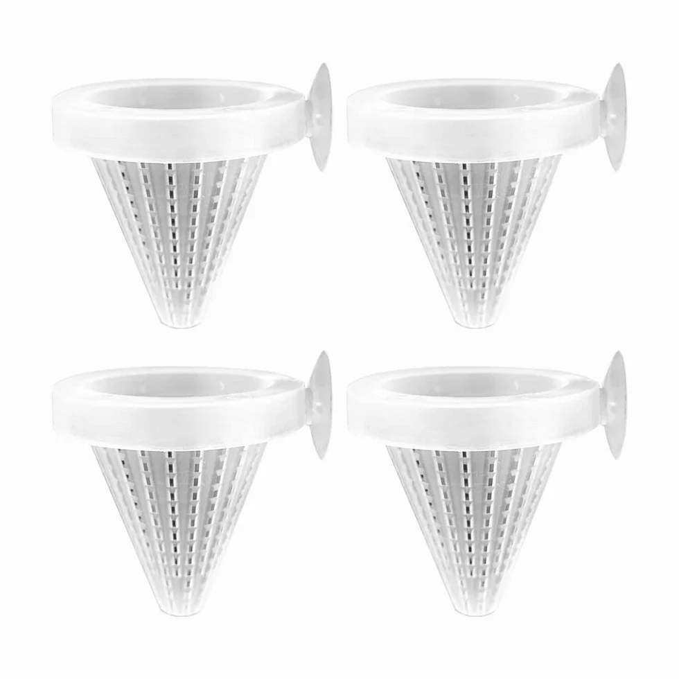 DONGKER Aquarium Cone Feeder avec Ventouse pour Poissons