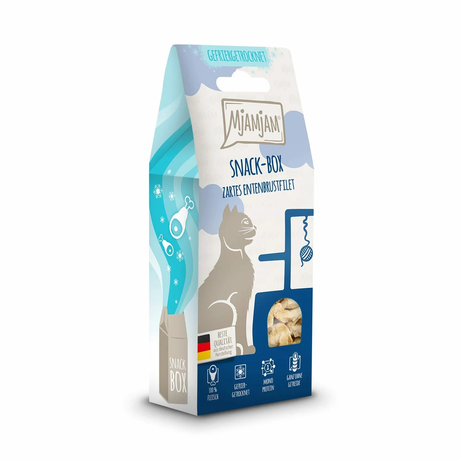 MjAMjAM Snack Premium Pour Chat Magret de Canard Fondant 40 g Naturel Sans Conservateur