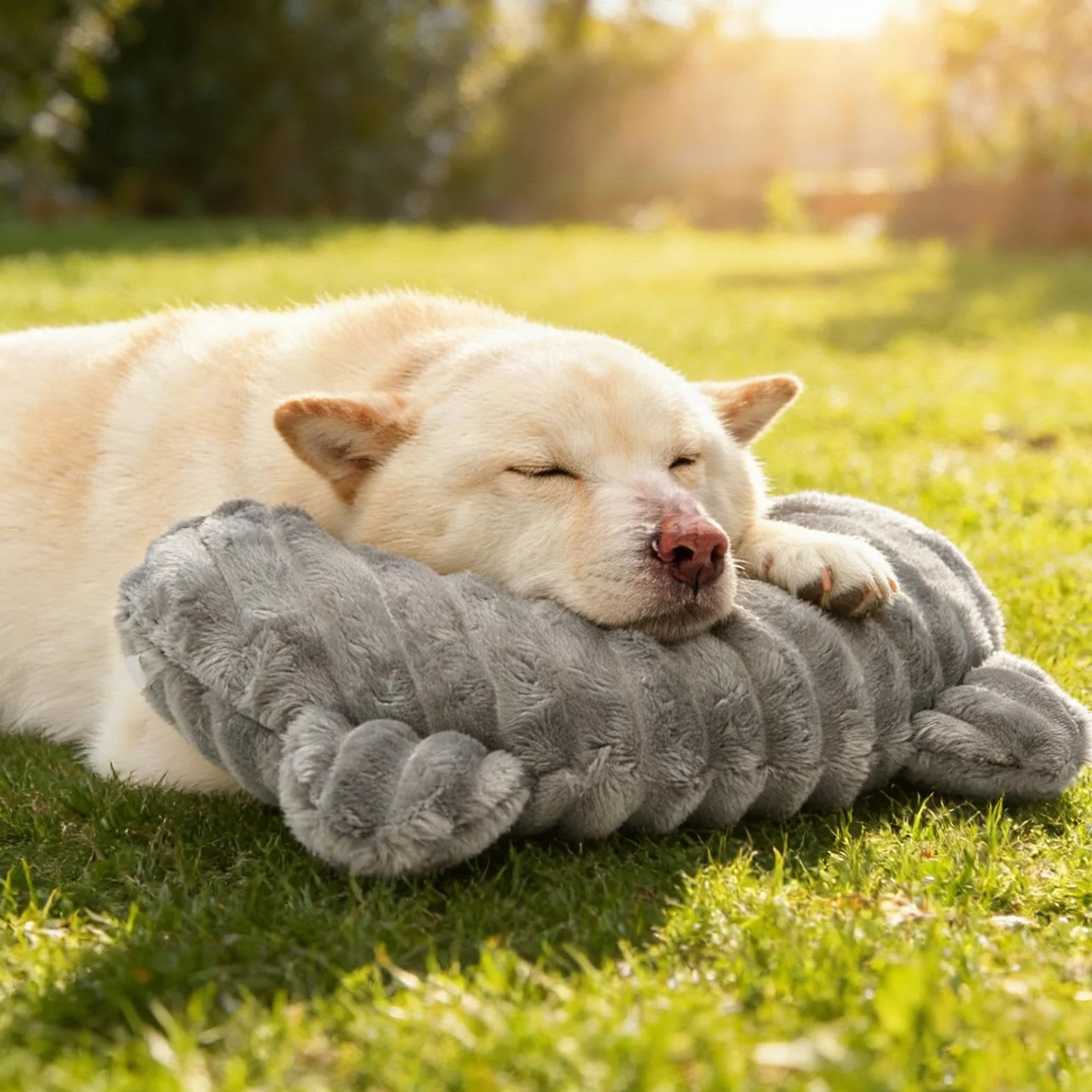 Coussin pour Chien Apaisant Cervical Lavable en Machine Oreiller pour Chat Cage Canapé