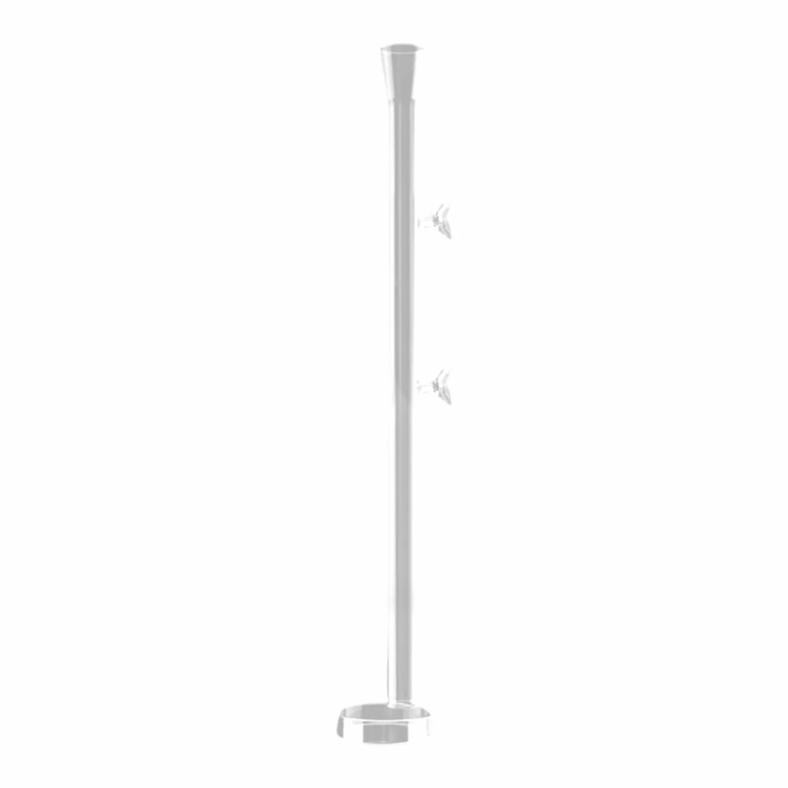 MagiDeal Tube d'alimentation en Verre pour Aquarium 45CM Plateau Rond Mangeoire Crevettes