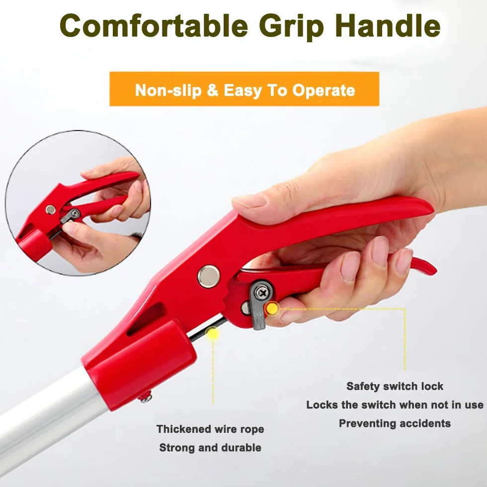 150cm Aluminium Serpent Tong Reptile Grabber Catcher Outil de Manipulation avec Verrou