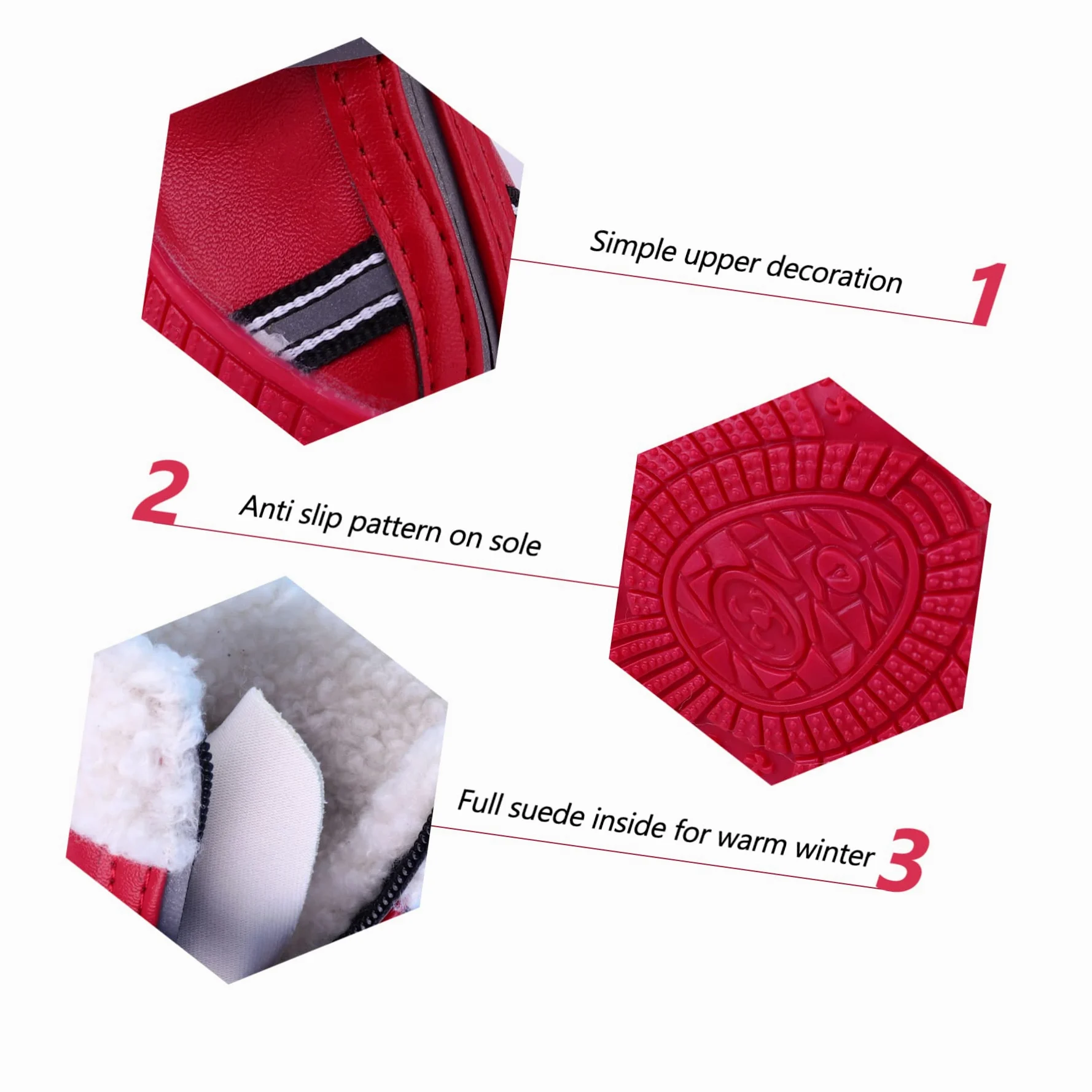 POPETPOP 12 Pièces Chaussures De Chien Automne Hiver Bottes Raquettes à Neige pour Petits Chiens Protecteur De Pattes d'animaux De Noël Automne Et Hiver Coton Chaussures Courtes