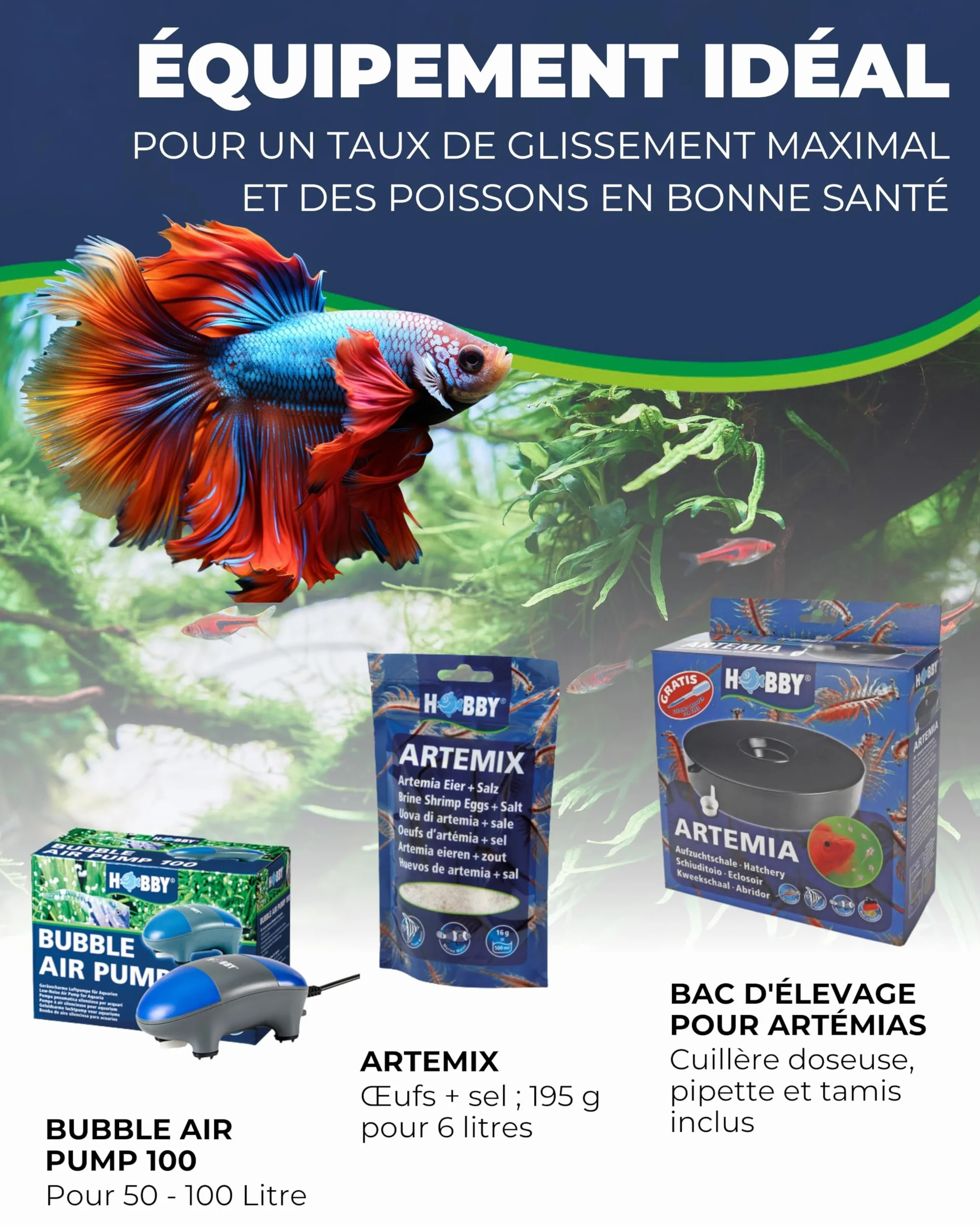 Station d'élevage Hobby Artemia Easy Breeder pour écrevisses Artemia