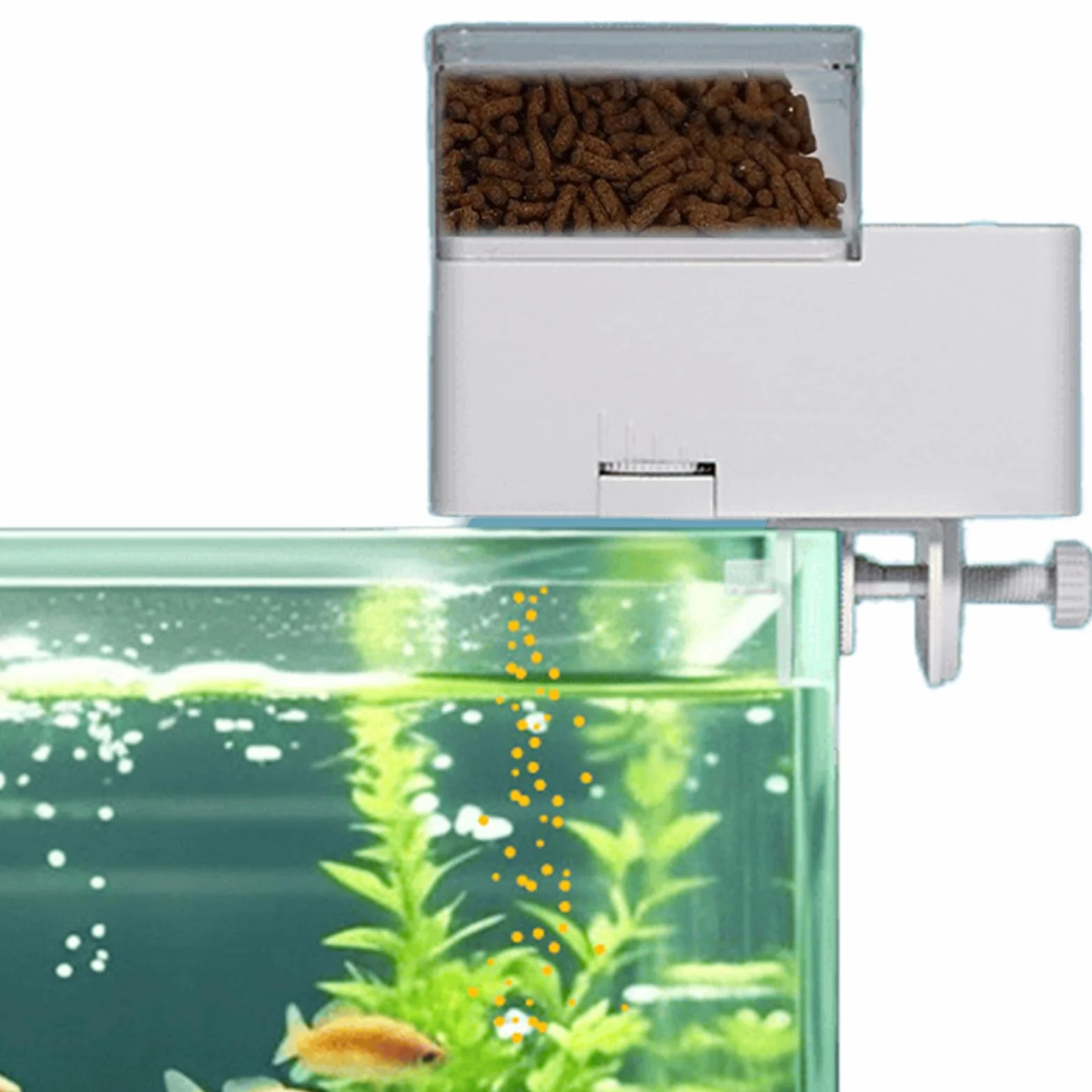 Distributeur automatique de nourriture pour aquarium 150 ml 4 modes de mesure du temps pour poissons et poissons rouges avec réservoir