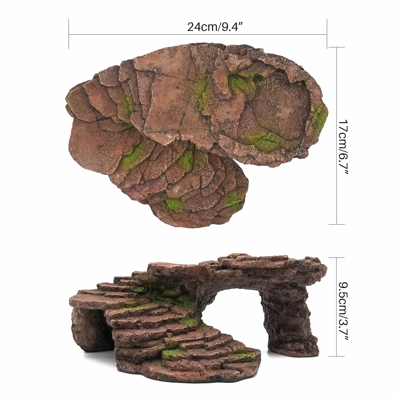 Cachette Reptile Plateforme Tortue Terrasse Cave Salamandre Gecko Leopard Cache Reptile Cave Dragon Barbu Sanctuaire Habitat Terrarium Decoration
