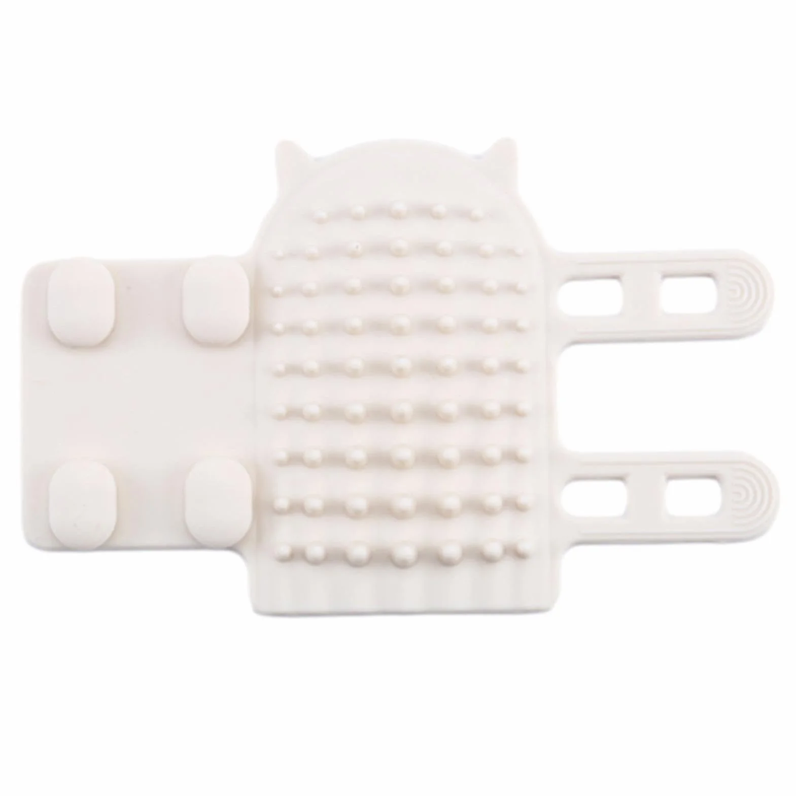 Cat Scratcher Brosse d’angle pour chat Brosse murale Silicone Auto-toiletteur Grattoir doux Visage