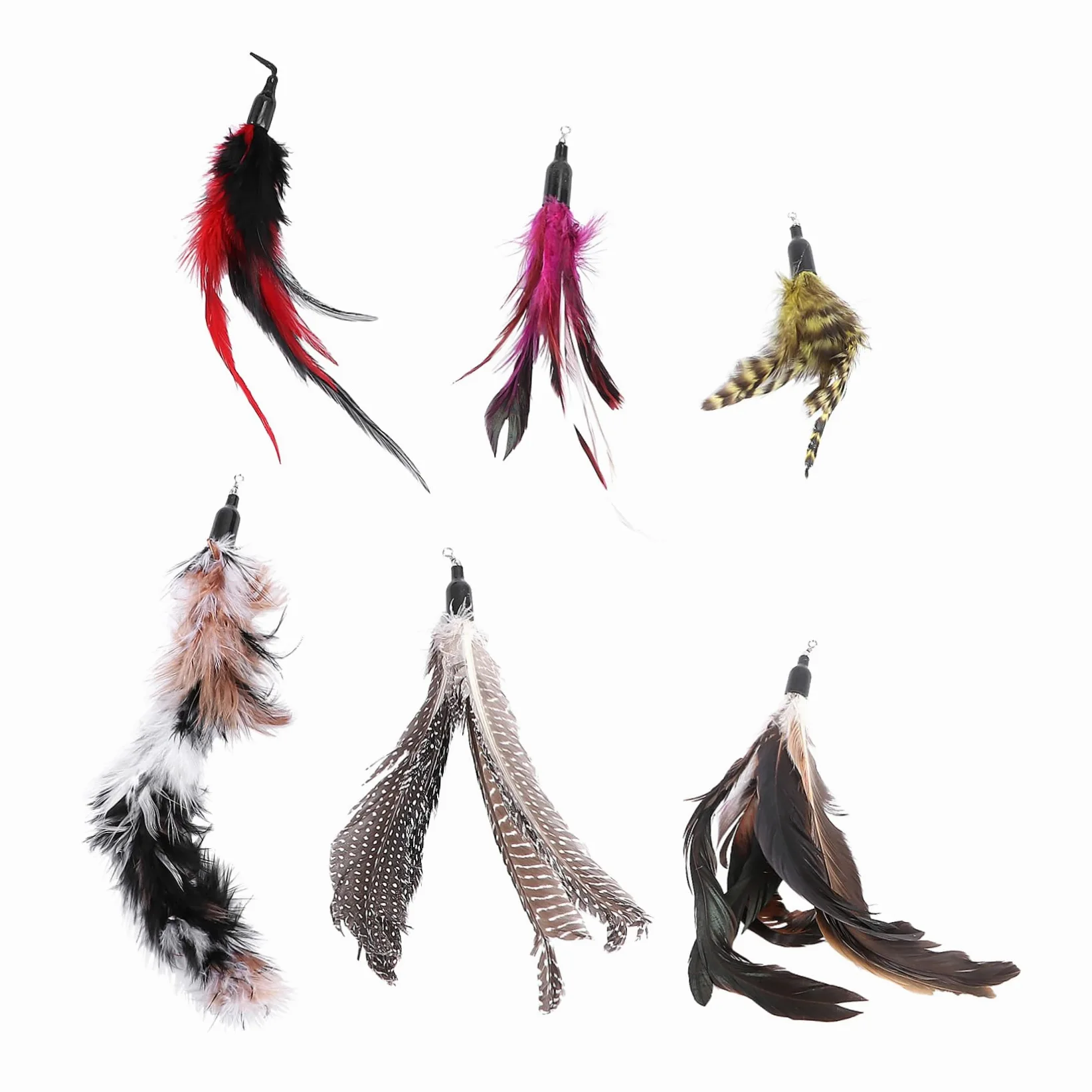 18pièces Cat Teaser Refill Set avec Accessoires pour Jouets à Canne pour Et Aléatoires