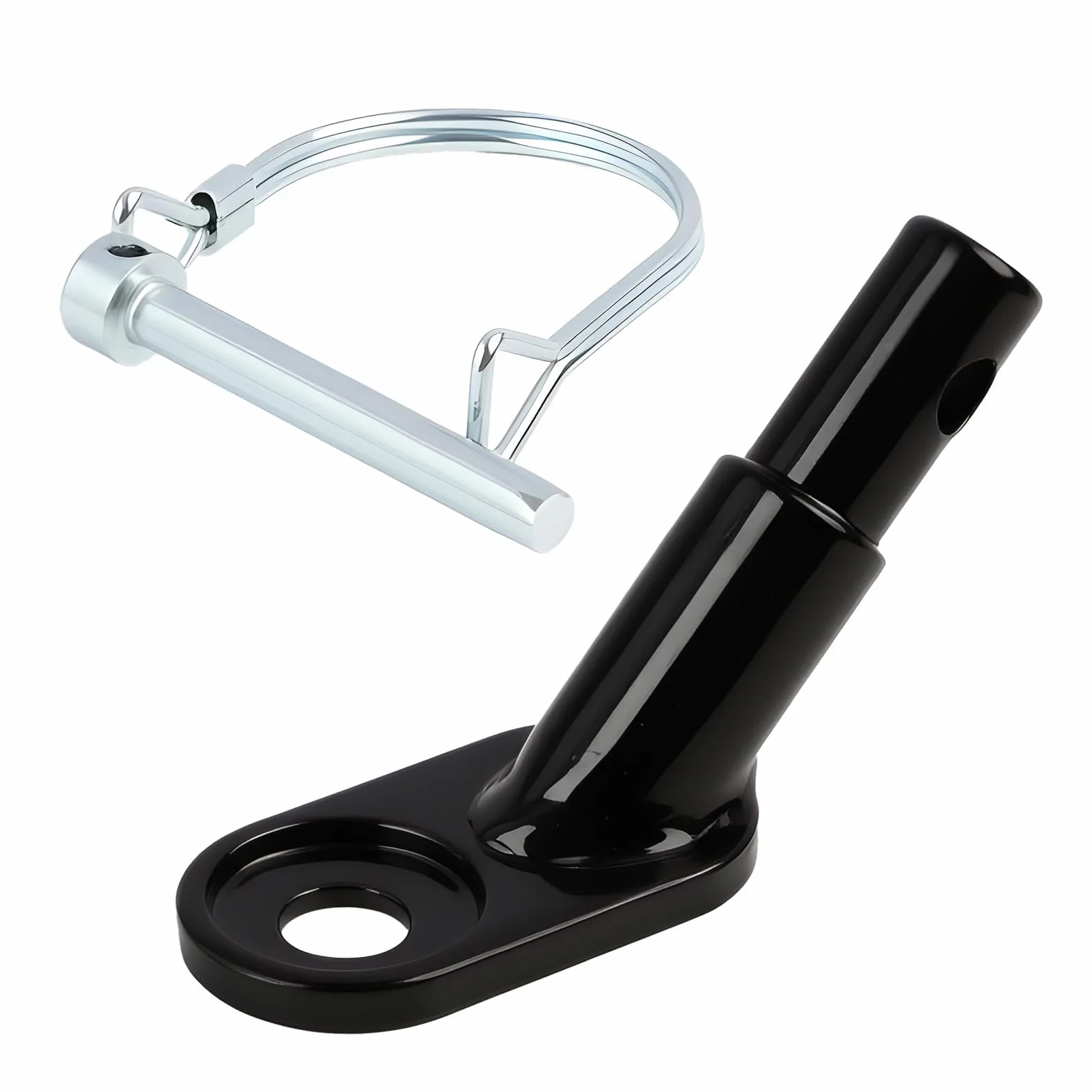 Attache Remorque Vélo Universelle avec Goupille de Sécurité, Fixation en Acier Allié