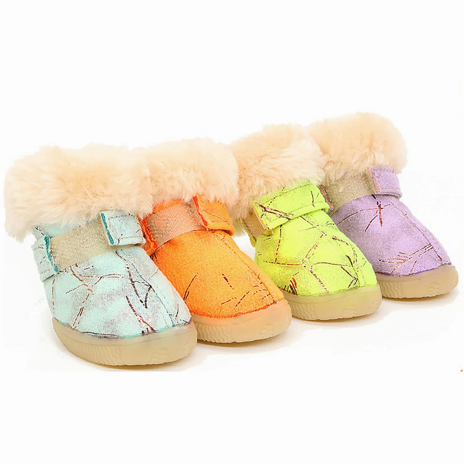 Chaussures de Chien Bottes Chien Chaussure Chien Imperméables pour Petit Moyen Grand Chien Chaussures pour Chiens 4 Pcs