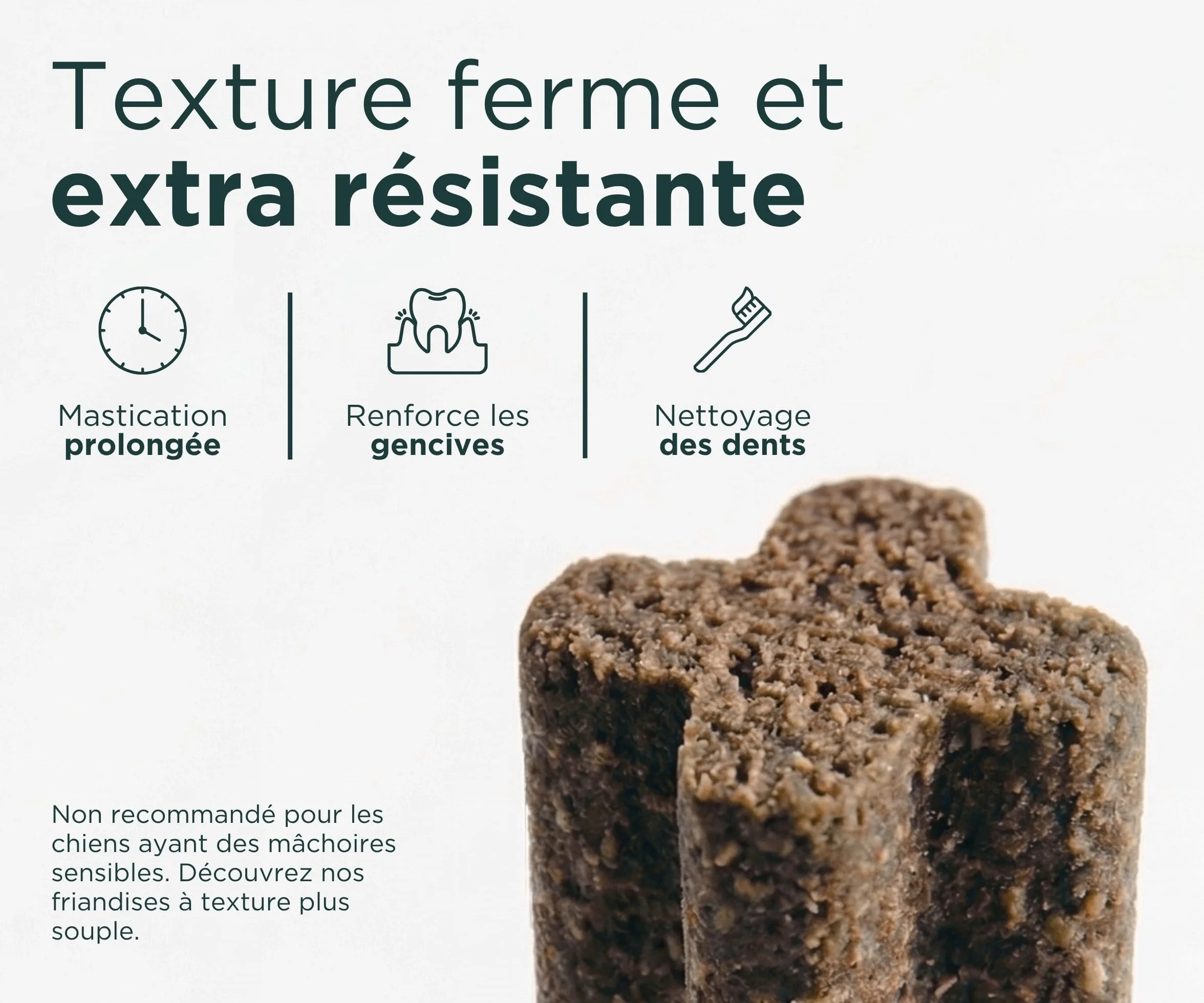 Wolf Belly Stick Dentaire Chien Naturel 28 unités 89% Bœuf Origan sans Céréales Hygiène Bucco-Dentaire Haleine Fraîche Riche en Protéines