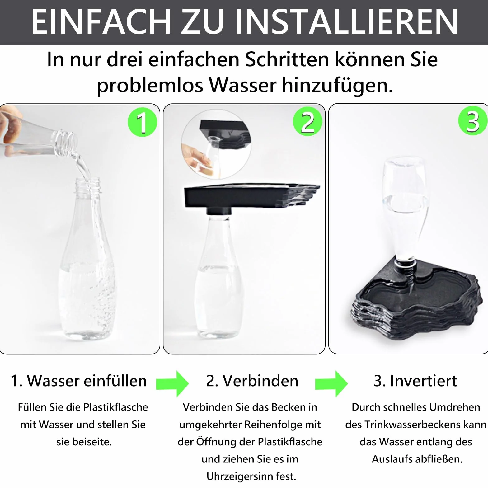 Abreuvoir Tortue Terrestre Distributeur d'Eau Portable avec Plat Anti-Débordement Plastique