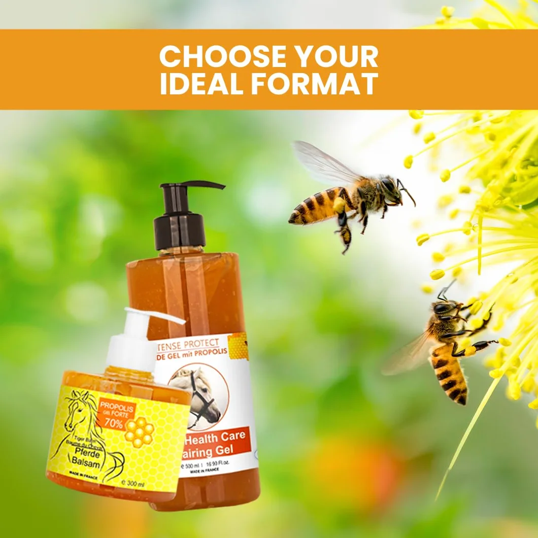 Gel Propolis Réparateur Naturel 100% Soin Cicatrisant pour Chevaux Chiens Chats 300 ml