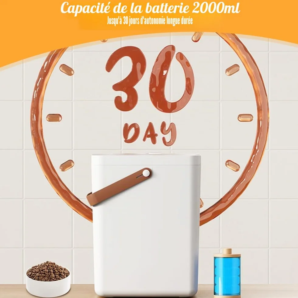 NIERBO Récipient de nourriture pour animaux de compagnie - 13 l - Boîte de rangement hermétique avec pelle - Pour chats et chiens