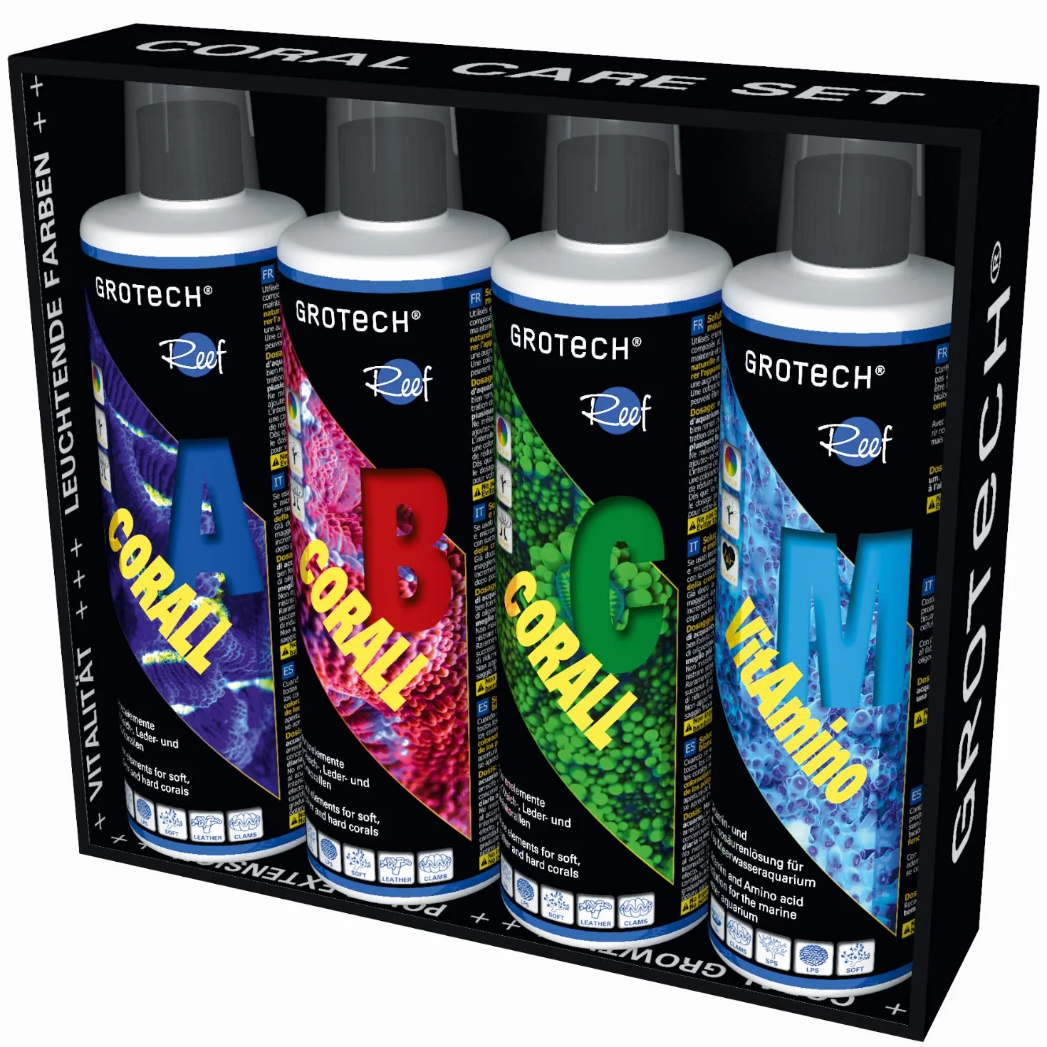 Grotech Coral Care Set Corall A B C VitAmino M 500ml