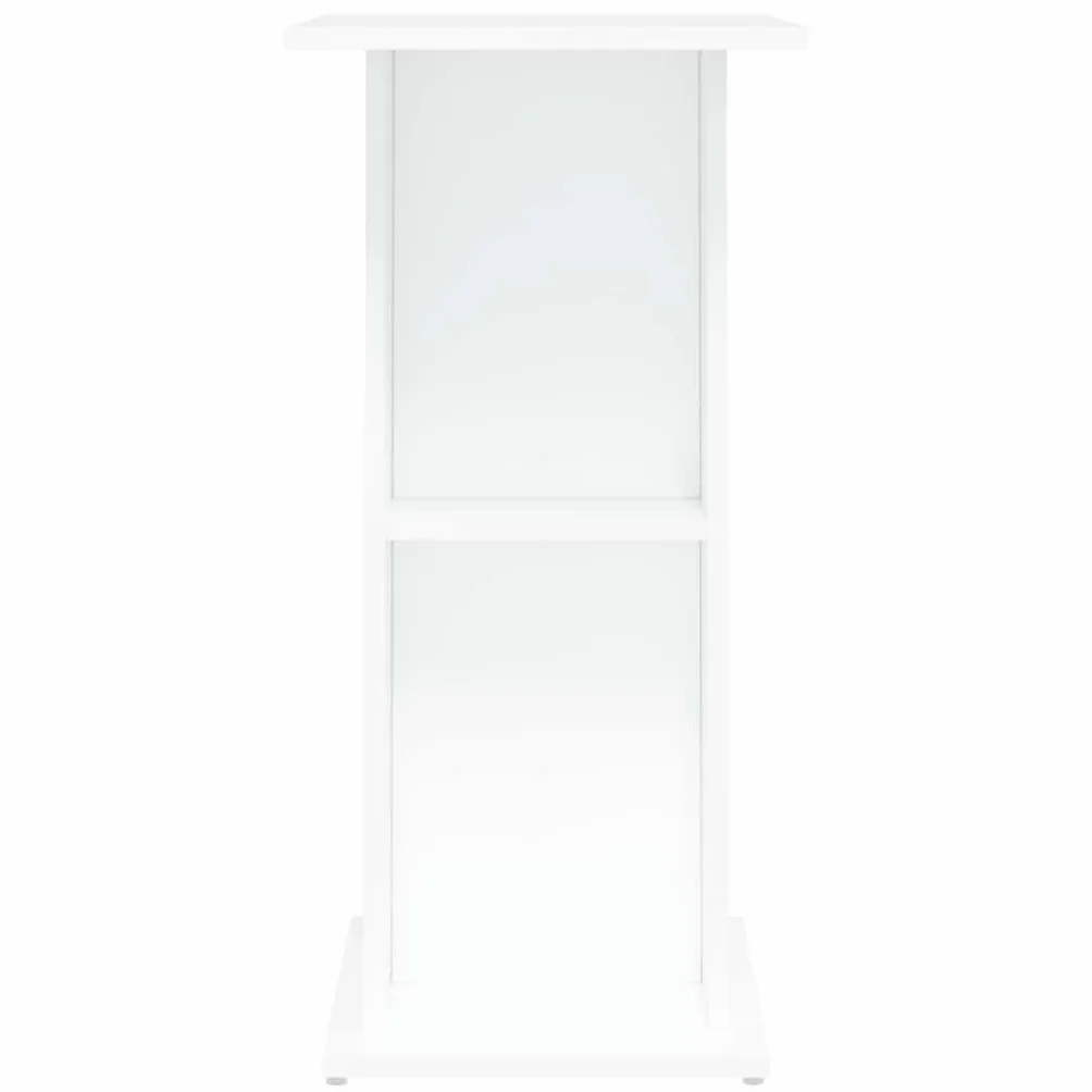 Support pour aquarium blanc 60,5x36x72,5 cm bois d'ingénierie