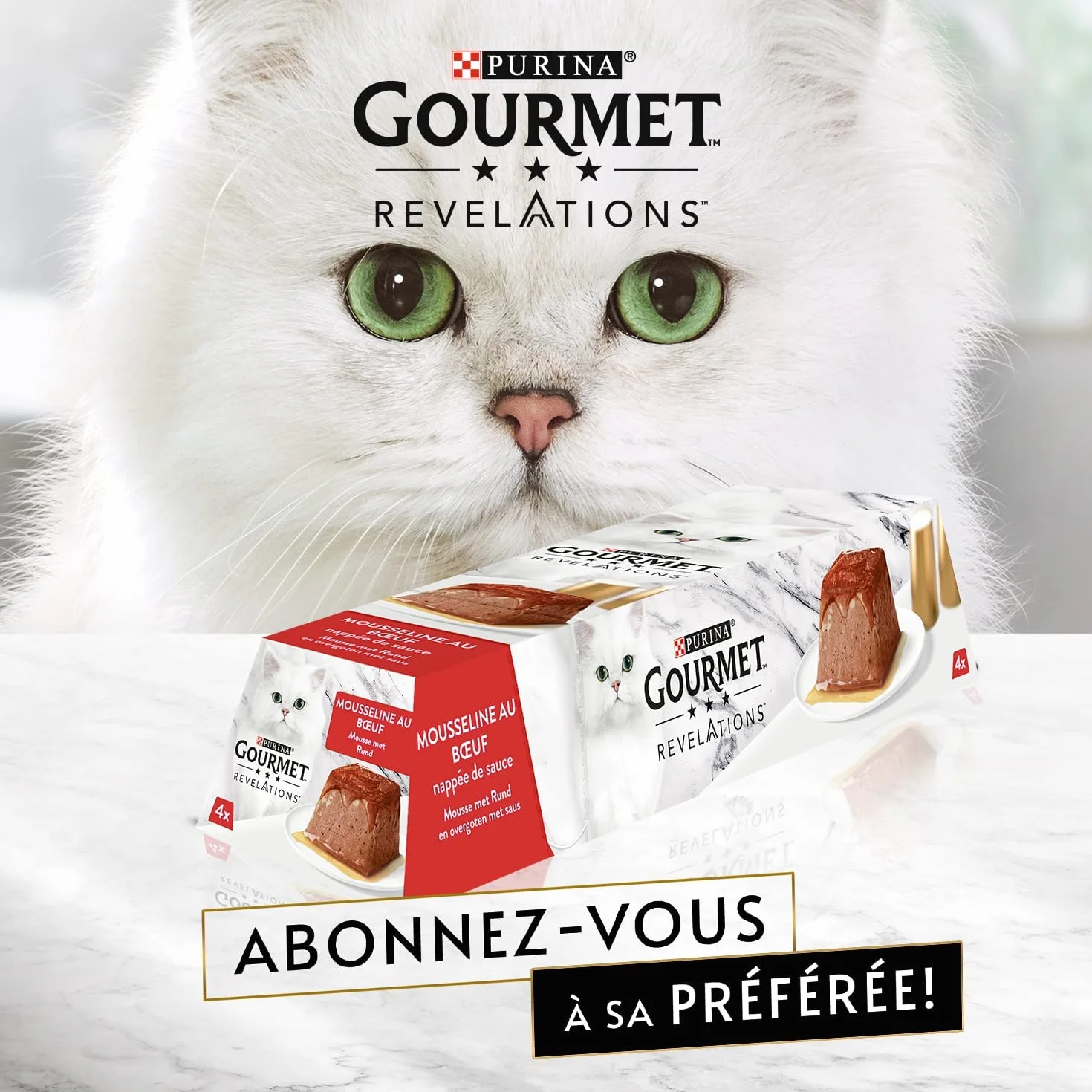 GOURMET REVELATIONS Mousseline Poulet Bœuf 48x57g