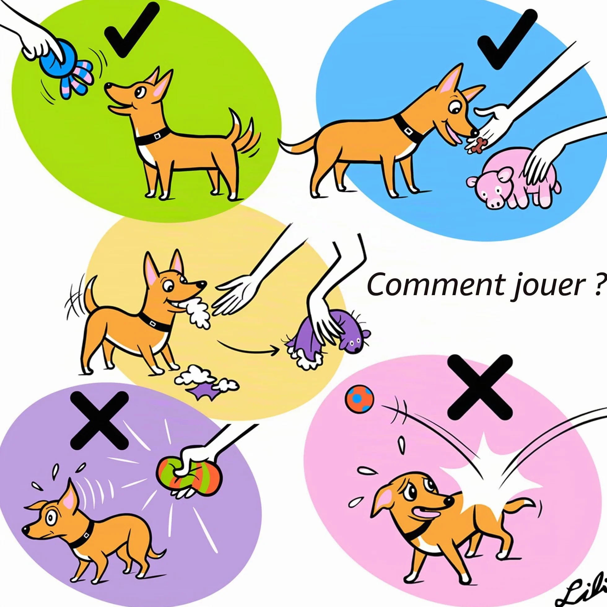 Jouets couinement pour Chiens Latex Chiwava 6 cm 4 pièces