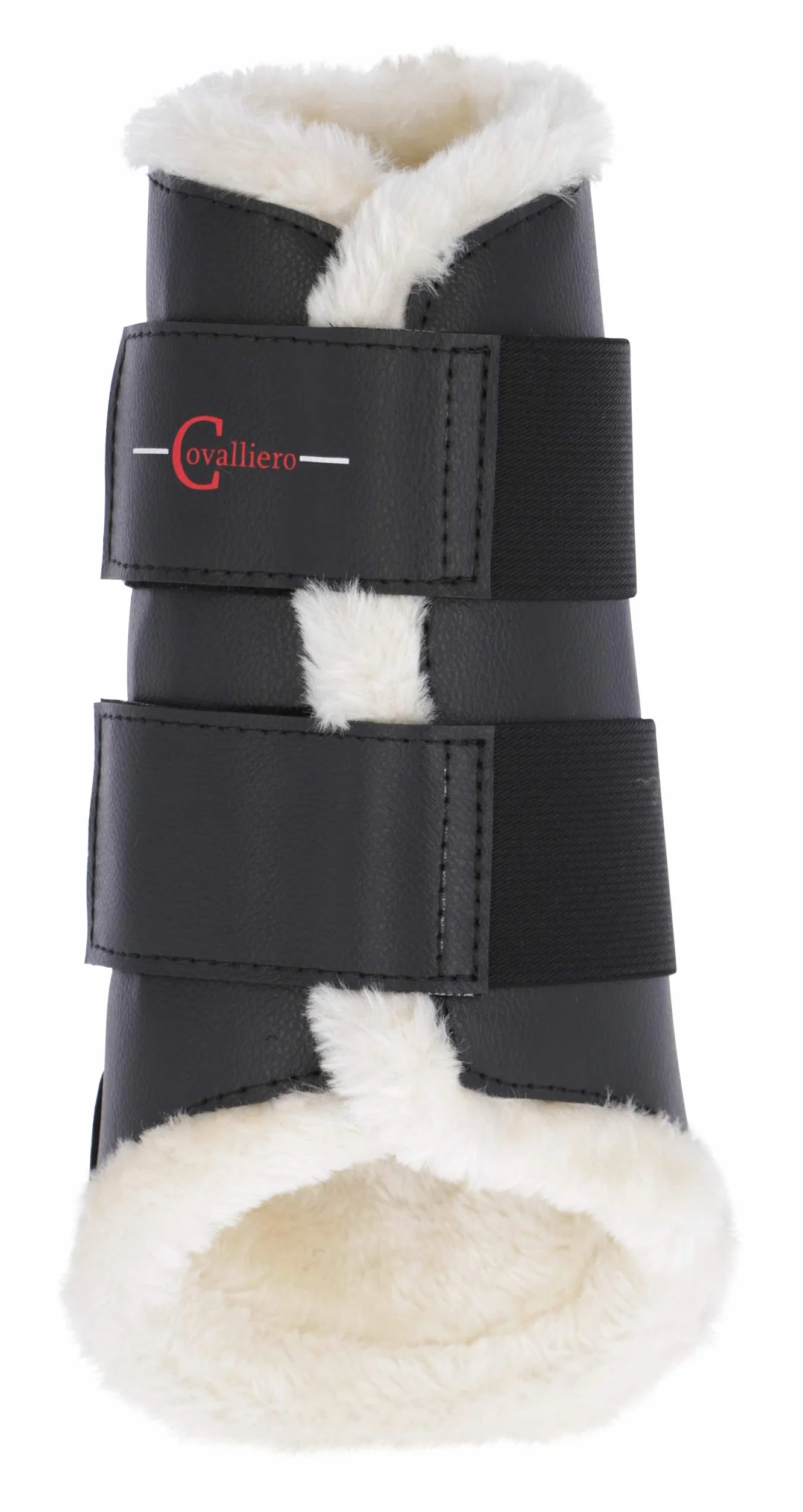 KERBL Guêtres de Dressage Fleece Arrières Cheval Noir Full 33 cm