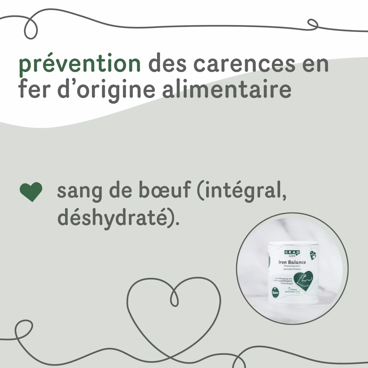 GRAU Iron Balance Aliment complémentaire pour Chiens et Chats 200 g