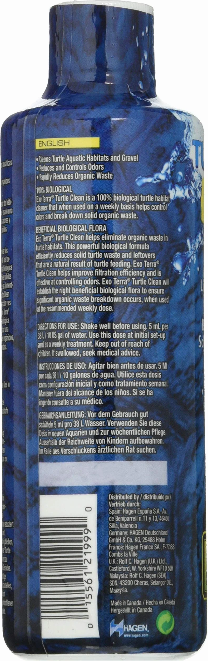 Exoterra Hygiène pour Reptile Water Condit Turtle 250 ML