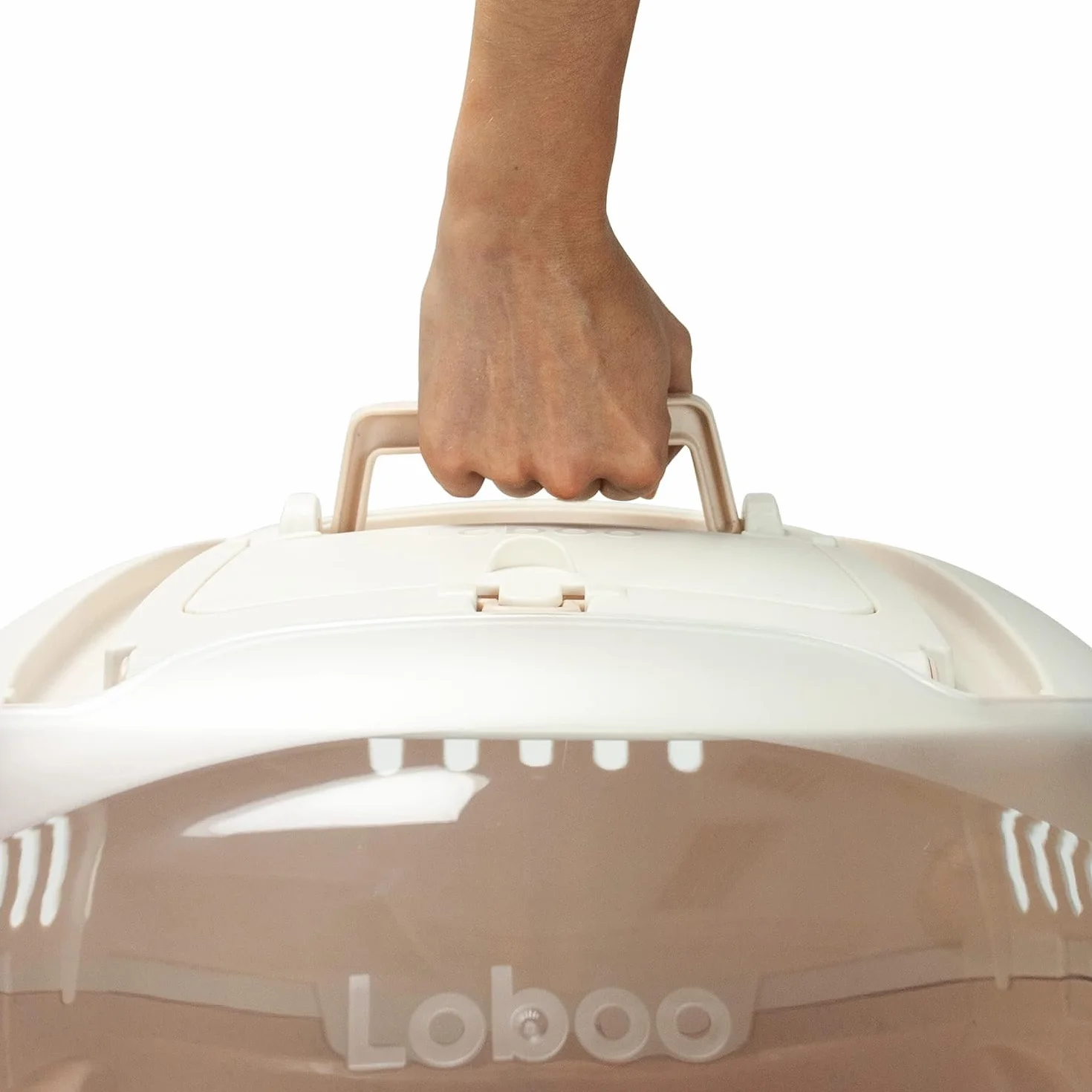 LOBOO Sac de Transport pour Petits Animaux Bubble Sand Convertible en Lit avec Dôme Haute Visibilité
