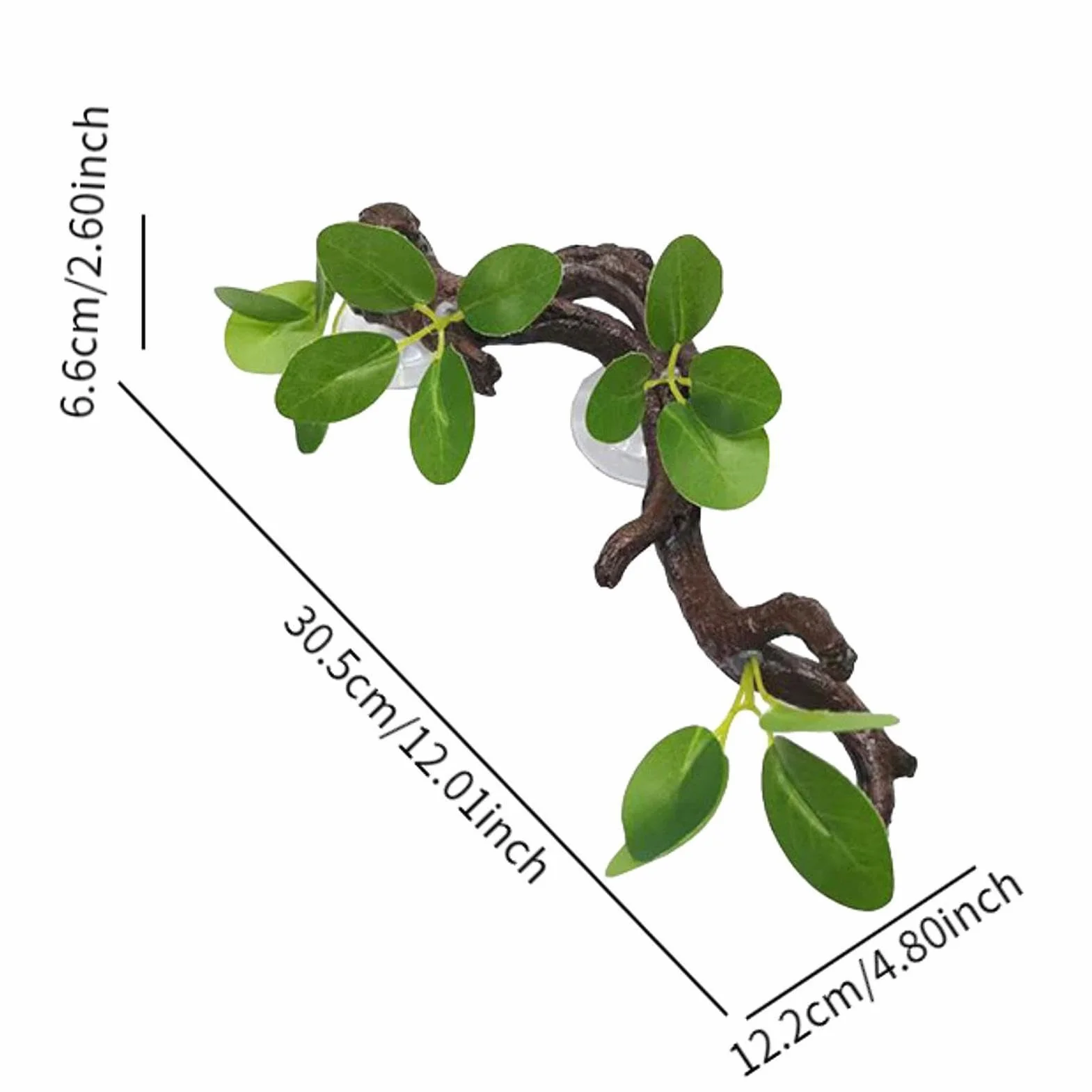 Branches pour Reptiles, Branches de Reptiles, Suction Cup Reptile Log | d'enrichissement, décoration d'enceinte de Serpents, décoration de Terrarium de Serpent pour lézards,