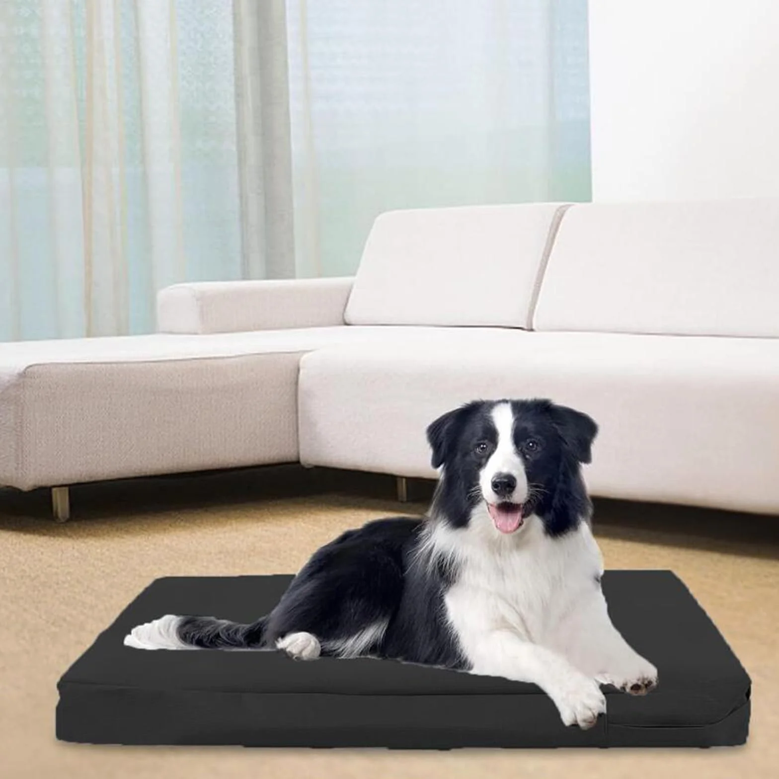 Housse de Rechange Imperméable pour Lit Chien, Housse Protection Cage Chien, Tissu Imperméable, Remplacement Matelas, XL