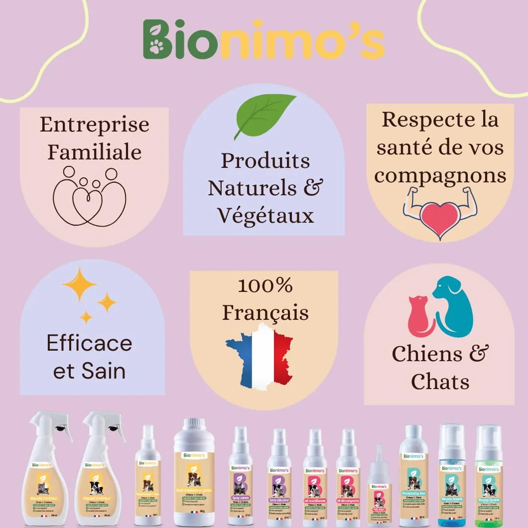 Spray Répulsif Intérieur Anti-Griffes Chats & Chatons, Naturel et Végétal, Eau de Lavande Bio, 100% Français