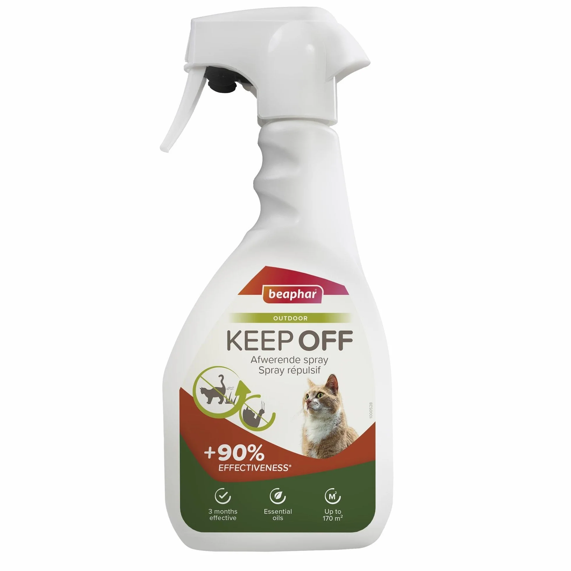 Beaphar Keep Off Spray répulsif Extérieur pour Chats 500 ML Jusqu'à 170m2