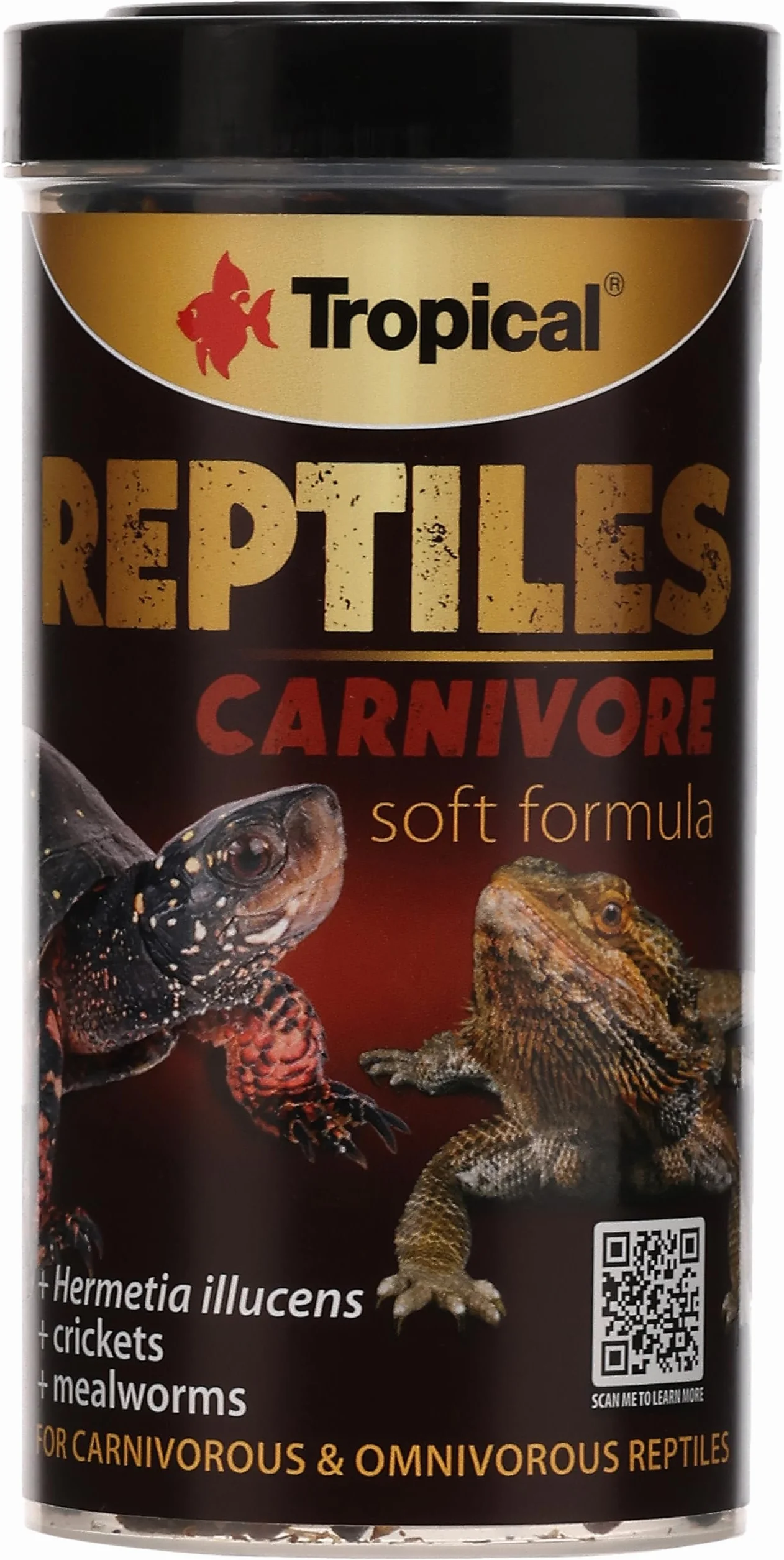 Repitles Carnivore Soft 250ml - 65g Nourriture pour Reptiles Carnivores