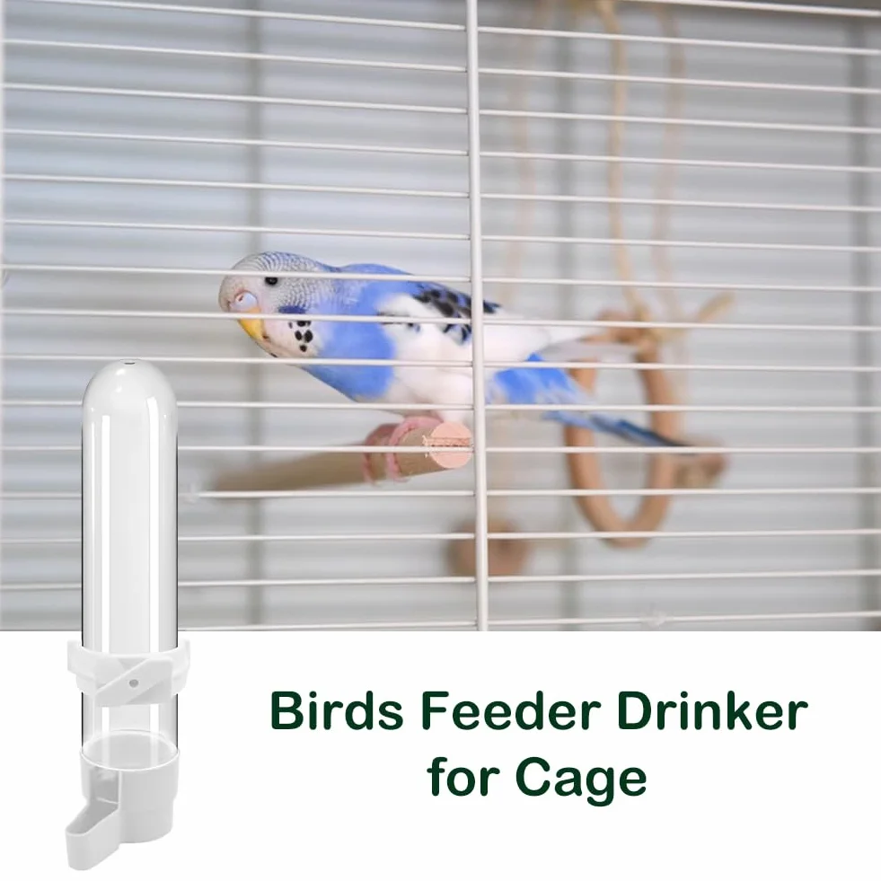 Distributeur d'eau Automatique Oiseaux 120ML Plastique Abreuvoir Mangeoires